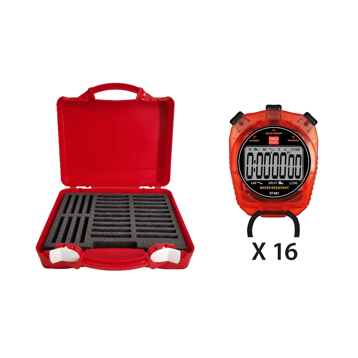 Stoppuhr-Kit mit hartem Koffer Digi Sport Instruments DT481 (x16)