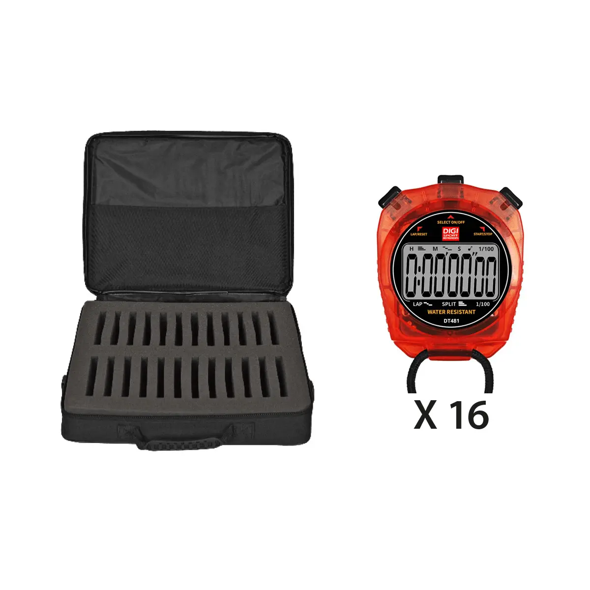 Uhrzeit-Messset mit weicher Tasche Digi Sport Instruments DT481 (x16)