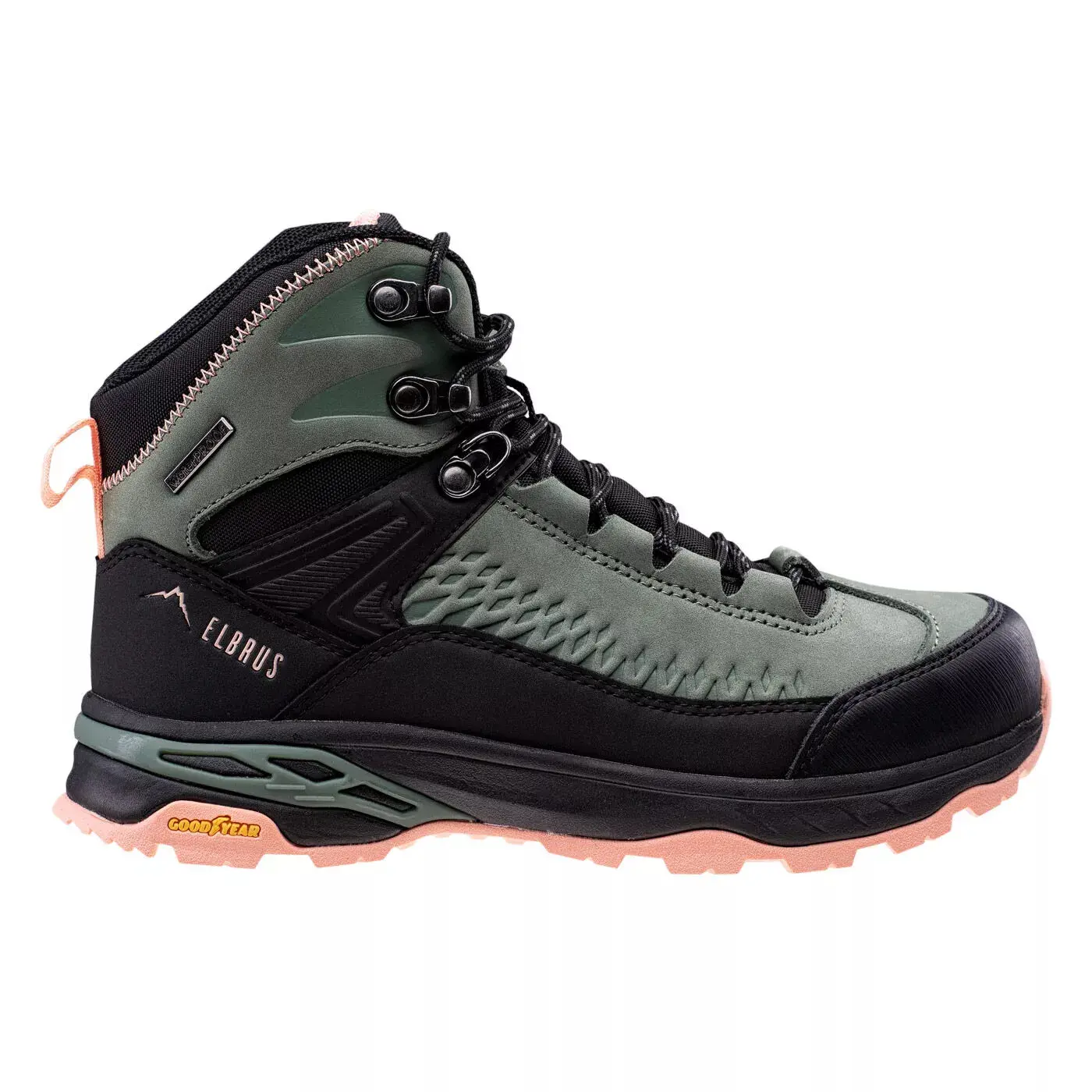 Damen-Wanderschuhe Elbrus Engen WP GR Mid