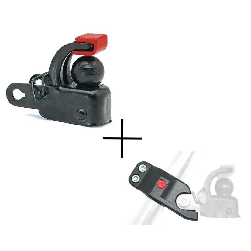 Anhängerkupplung + Sattelstützenadapter Hebie F1