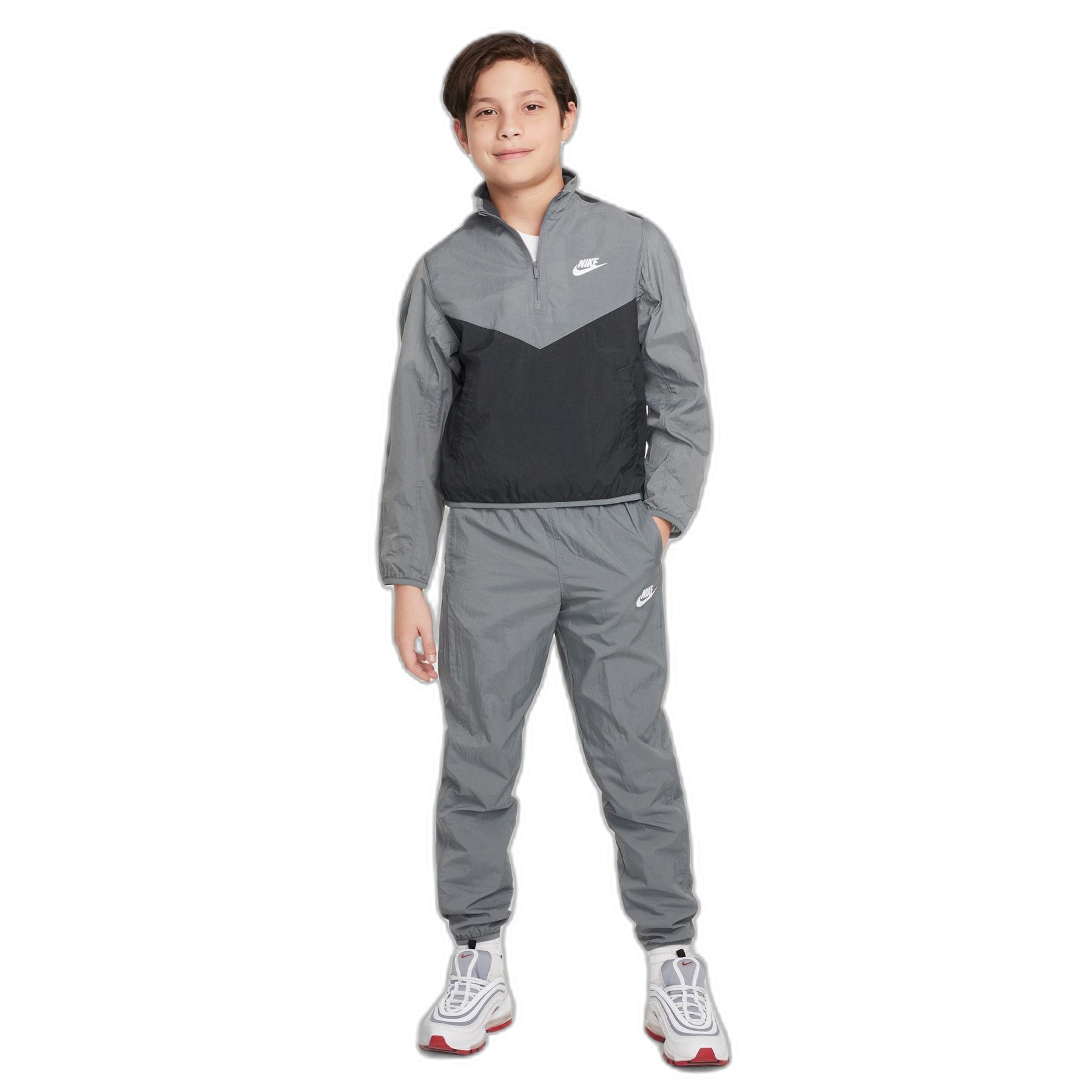 1/4-Zip-Trainingsanzug Kind Nike HBR