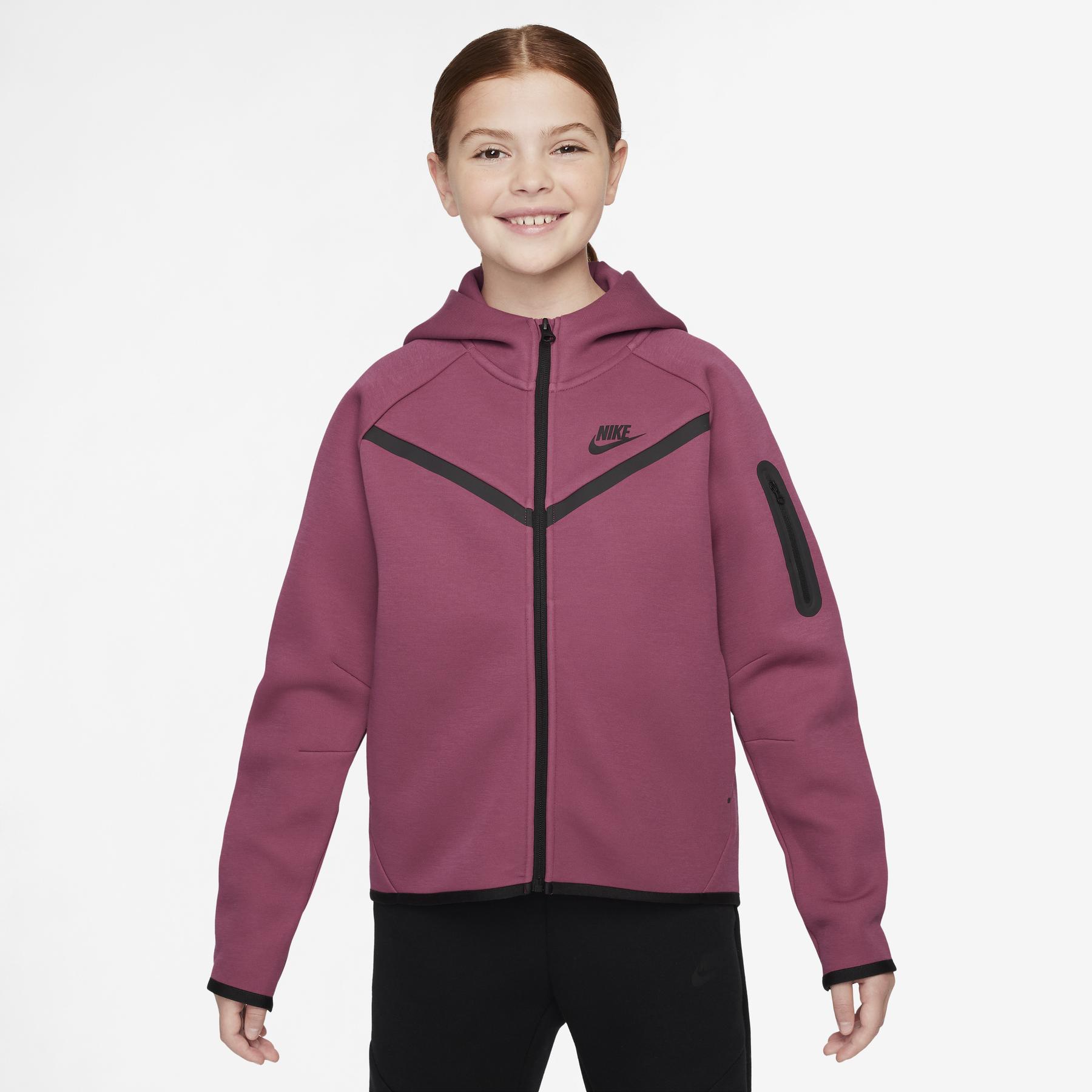 Mädchen-Trainingsjacke mit Kapuze Nike Tech Fleece