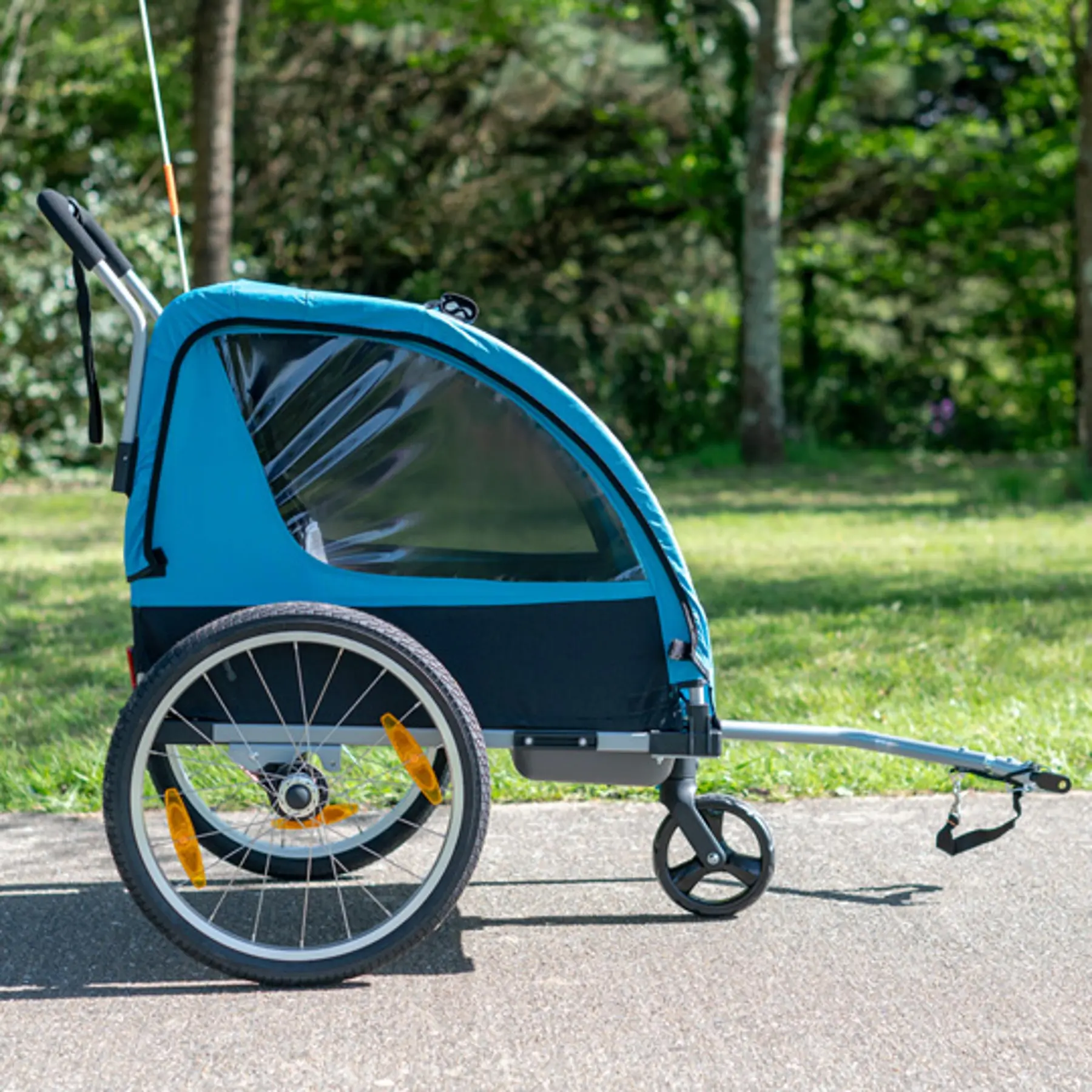 Fahrradanhänger 2 in 1 Kinderwagen Optimiz