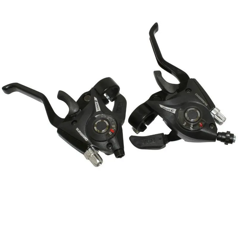MTB Alu-Schalthebelpaar für Shimano kompatible Bremsen P2R V-Brake