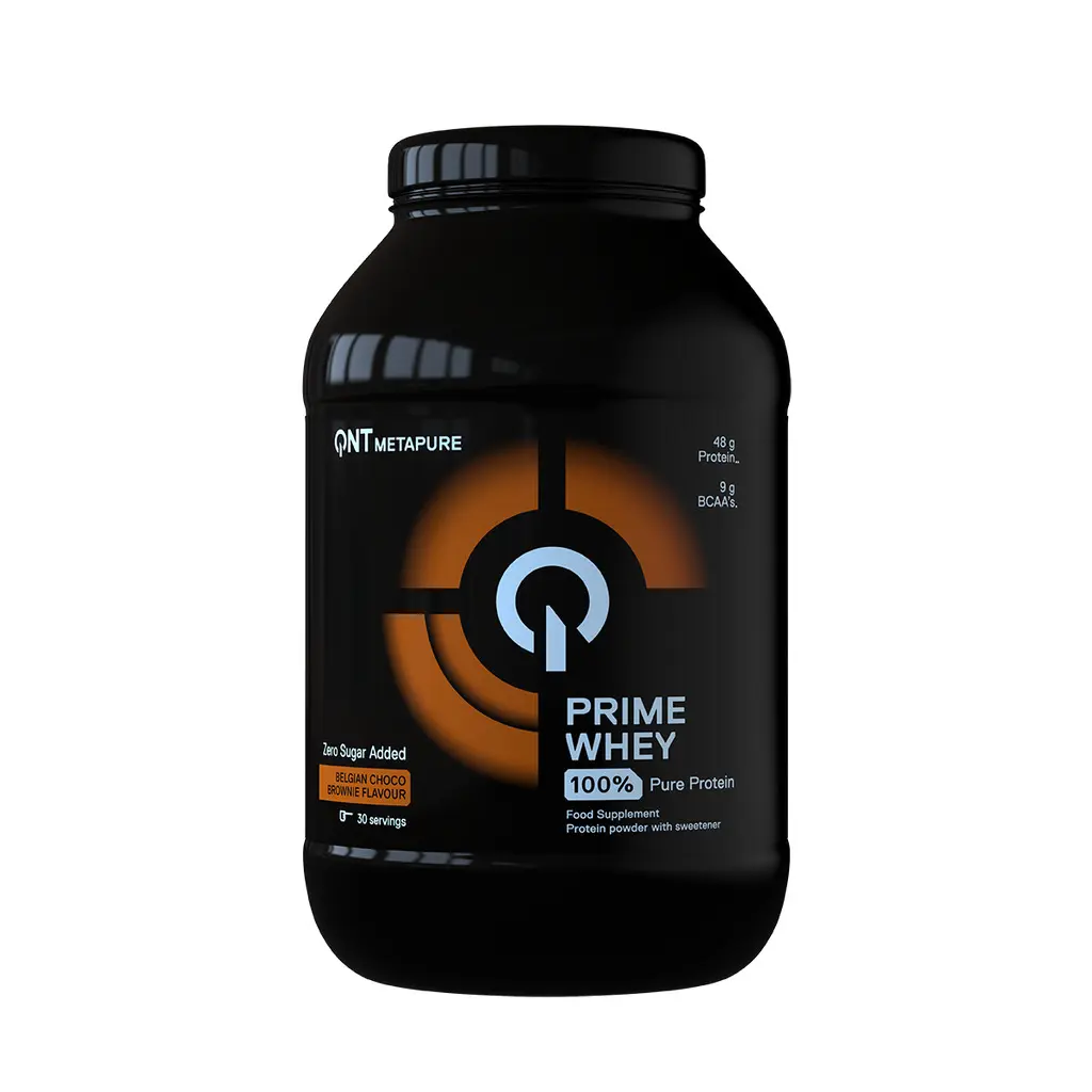 100 % Whey Isolat- und Konzentrat-Mischung Belgische Schokolade Brownie QNT Prime Whey 908 g