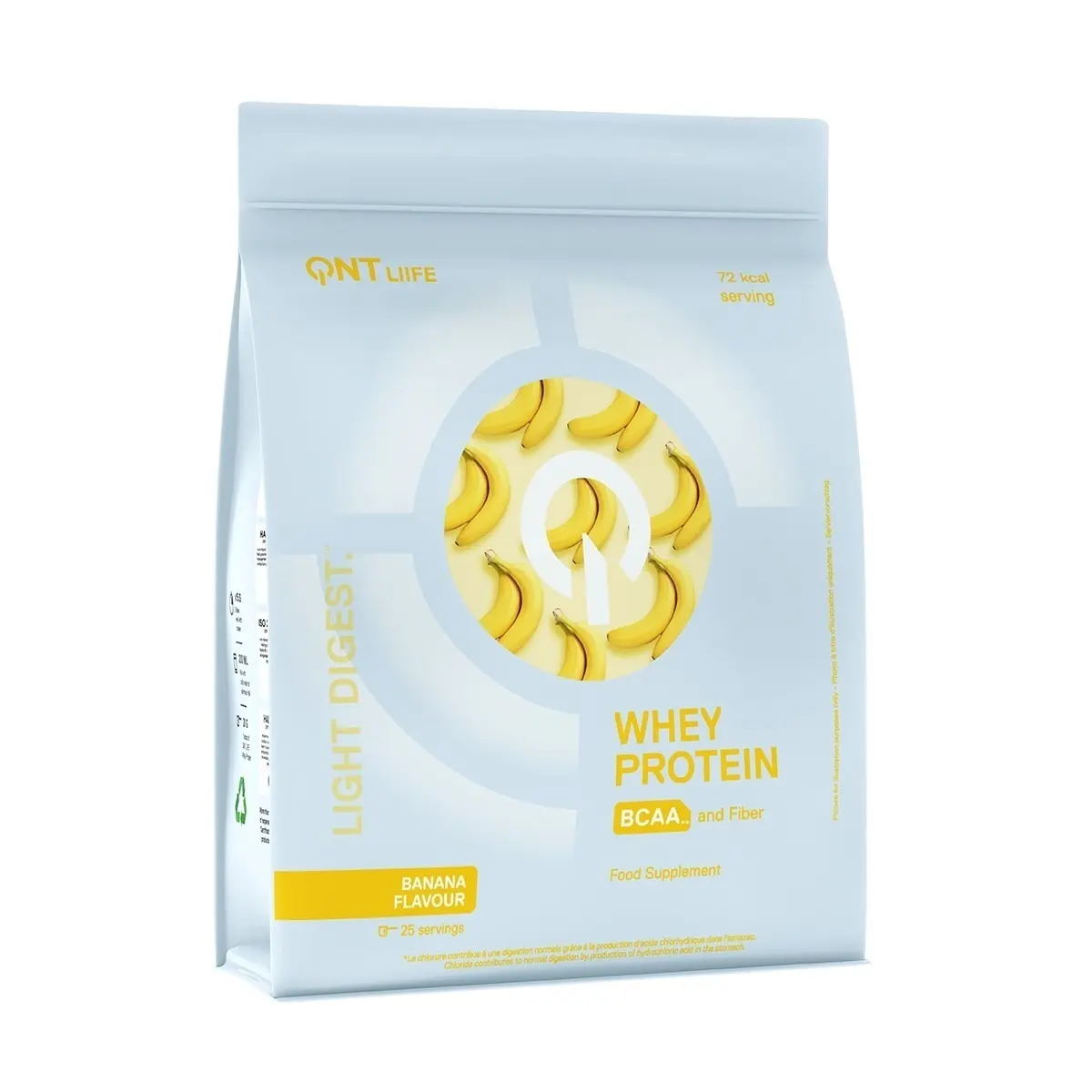 Proteinhaltige Ernährung QNT Light Digest Whey Protein - Banane