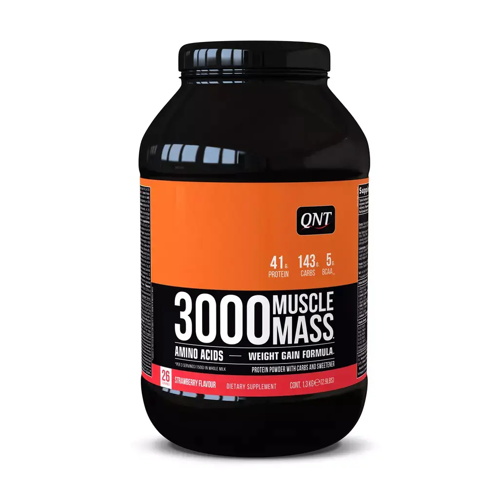 Proteinhaltige Ernährung QNT 3000 Muscle Mass - Strawberry