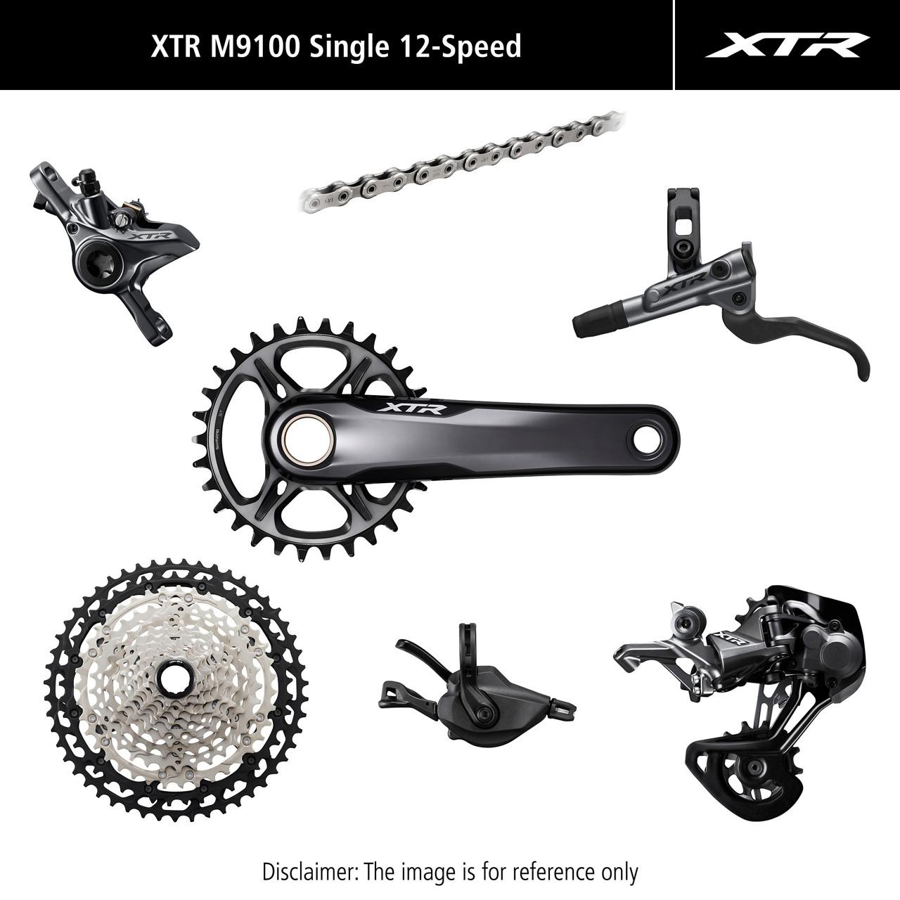 Mechanisches Mono-Disk-Bremsen-Kit mit 4 Kolben Shimano XTR M9100