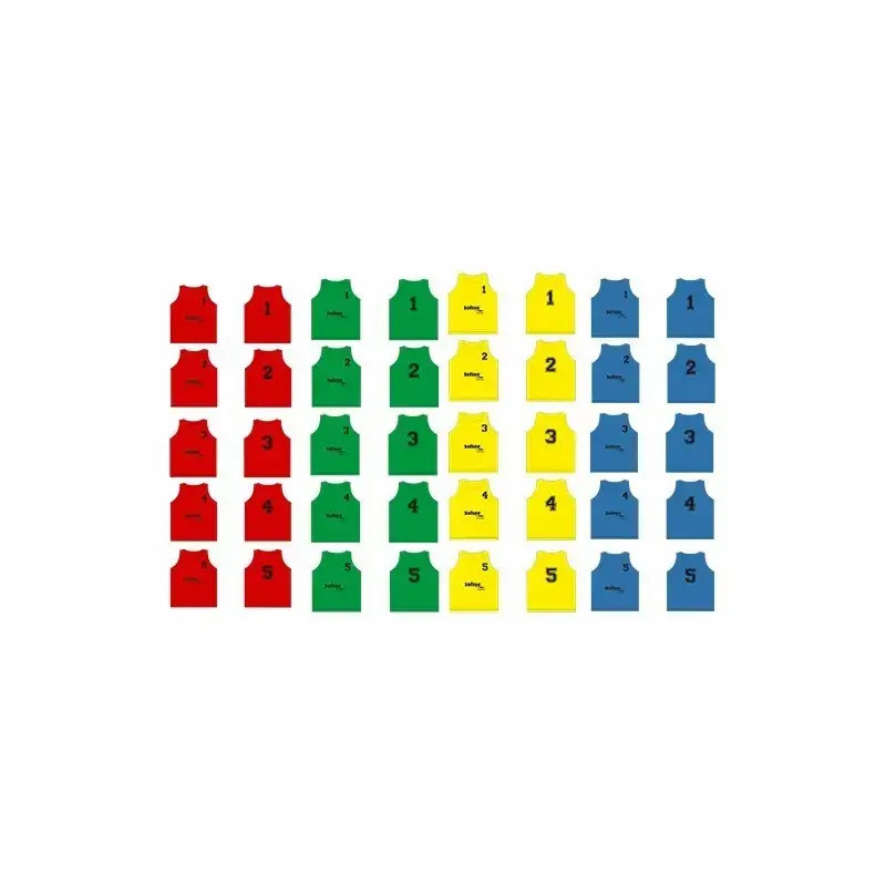 5er-Set nummerierter Leibchen von 1 bis 5 Softee