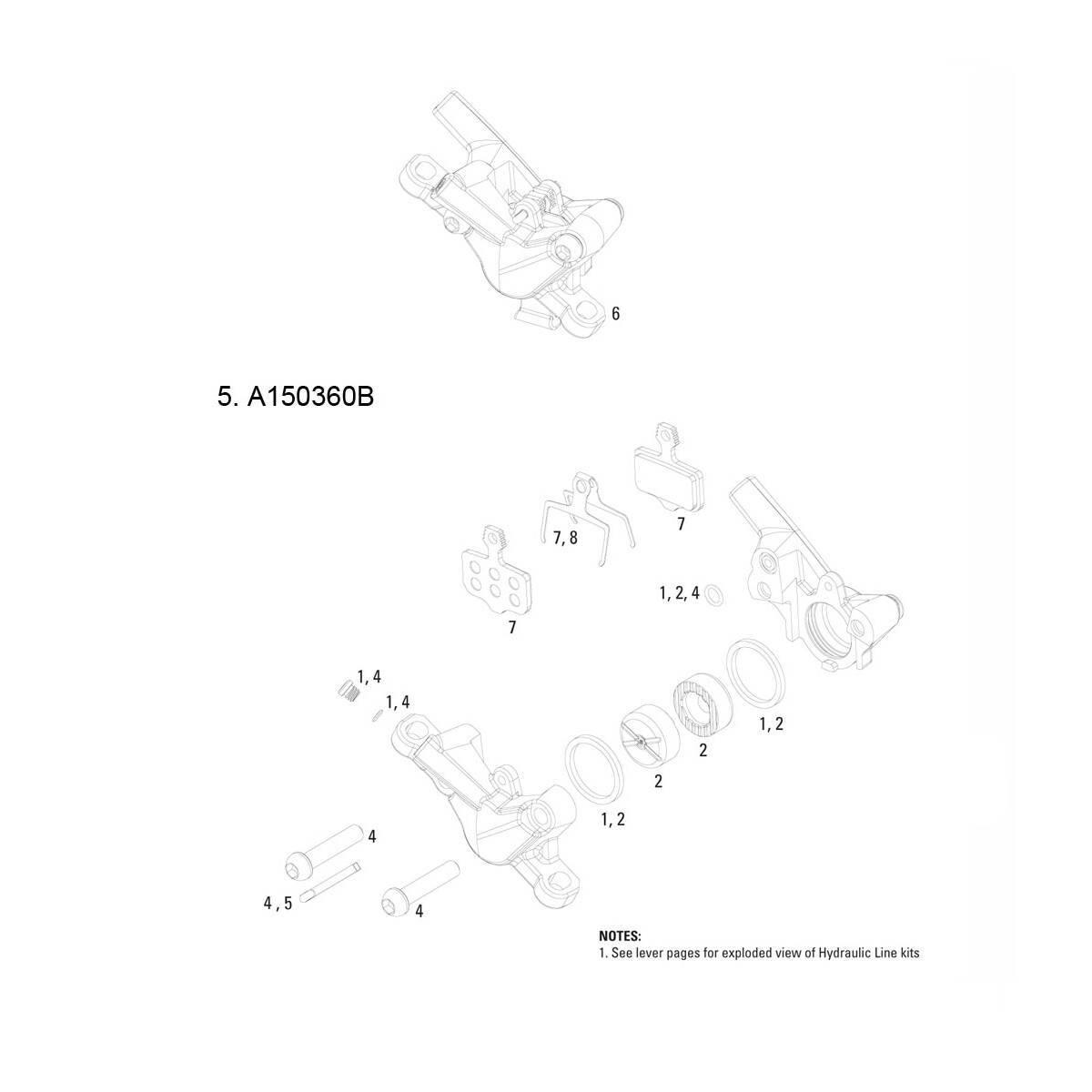 Bremsen Sram Elixir 1 Pad Pin (x2)