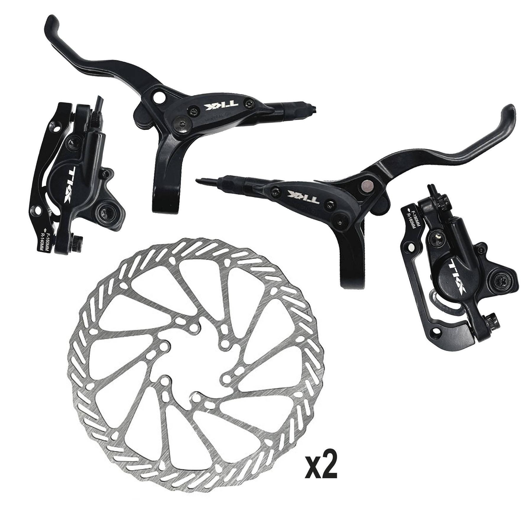 Bremsensatz (Bremsen+Hebel+Scheiben) TKX Tekmax HD04 (x2)