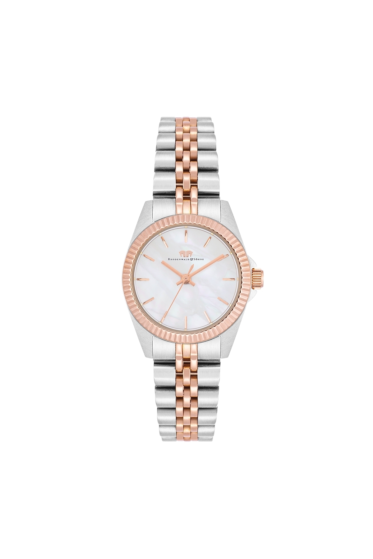 Rhodenwald & Söhne Quarzuhr Quarzuhr Silber/roségold Edelstahl Silber/roségold für Damen - One Size