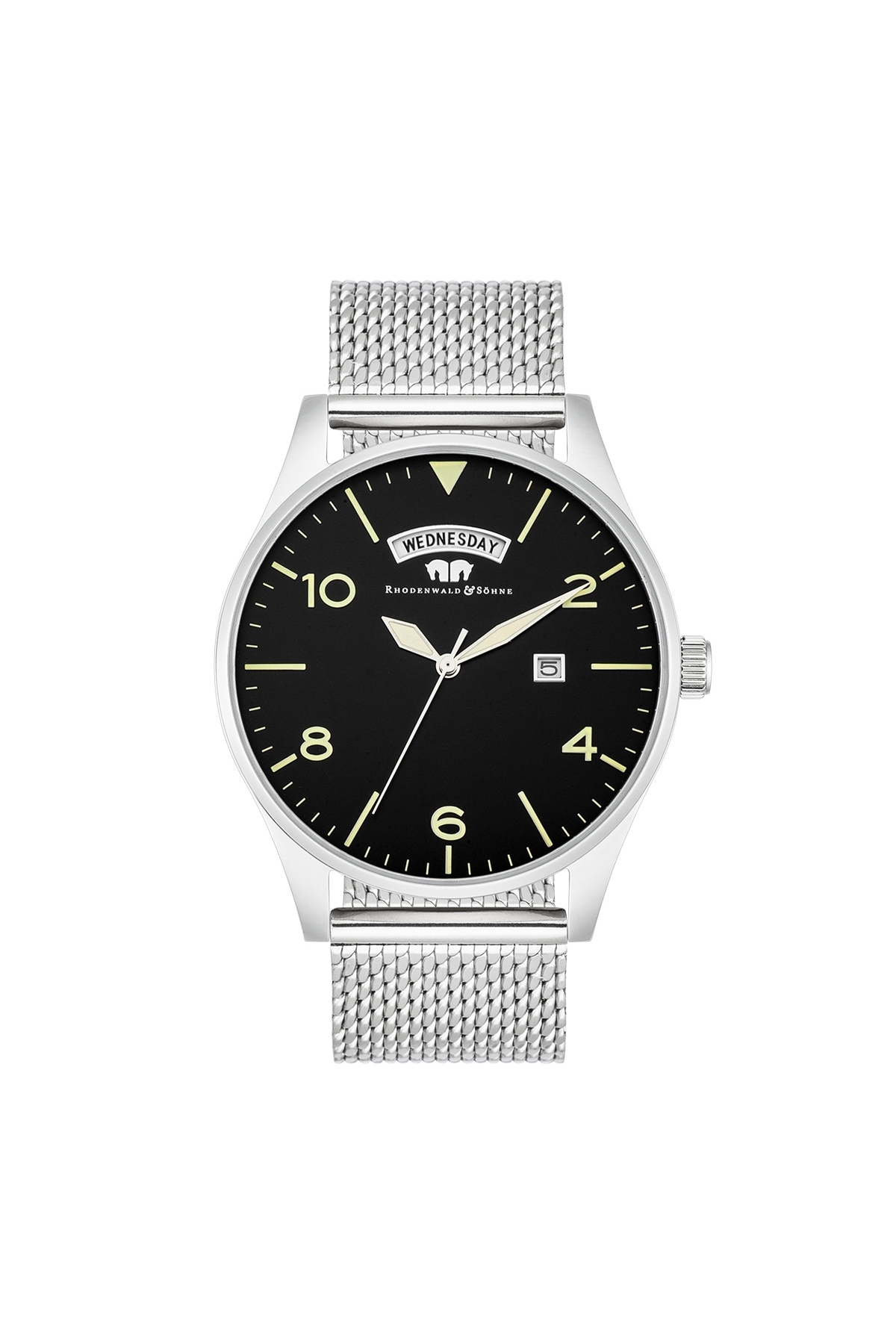 Rhodenwald & Söhne Quarzuhr Chronograph Silber Edelstahl Silber für Herren - One Size