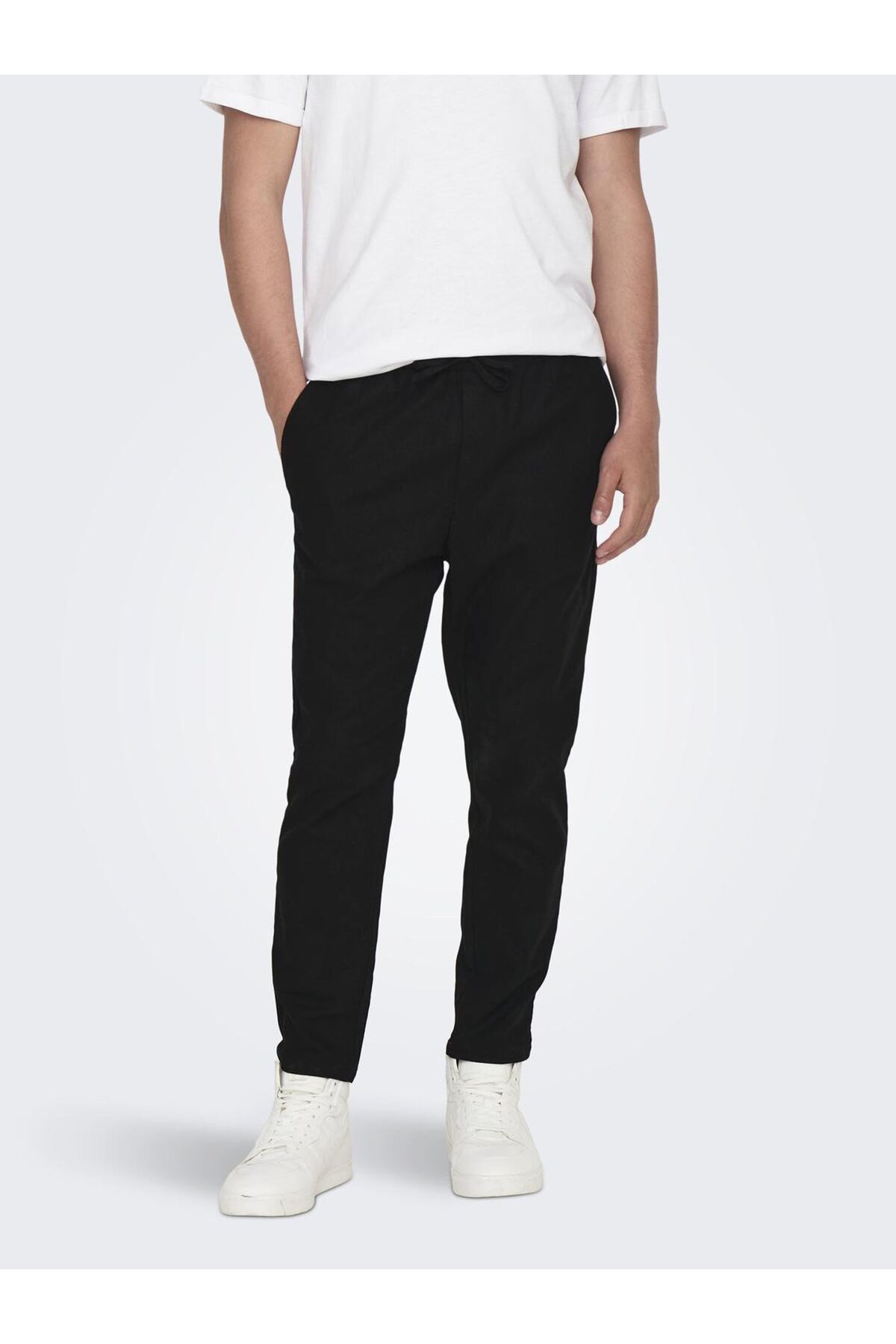 Only & Sons Jogginghose Onslinus Crop 0007 Cot Lin Pnt für Herren - 2XL