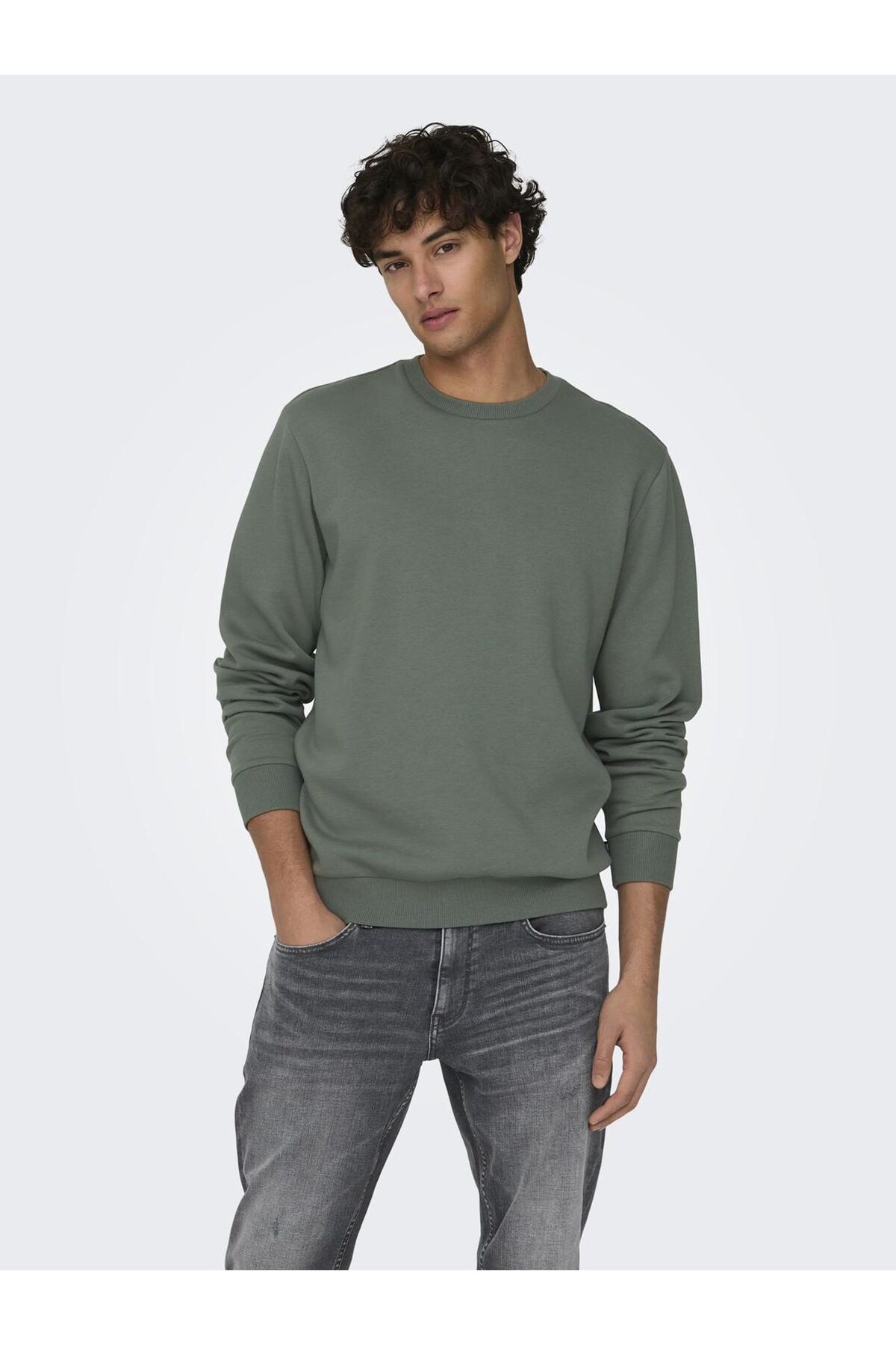 Only & Sons Sweatshirt Mit Rundhalsausschnitt für Herren - XS