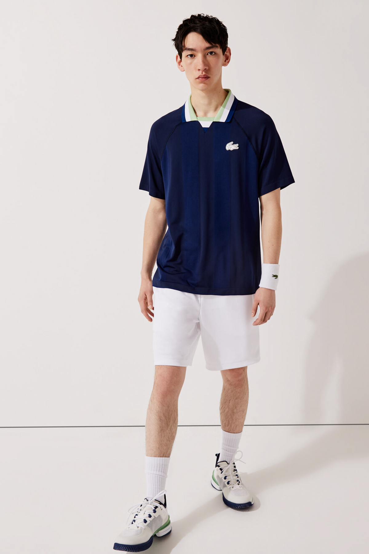 Lacoste Marine/armoise-blanc-cosm Hemd für Herren - XS