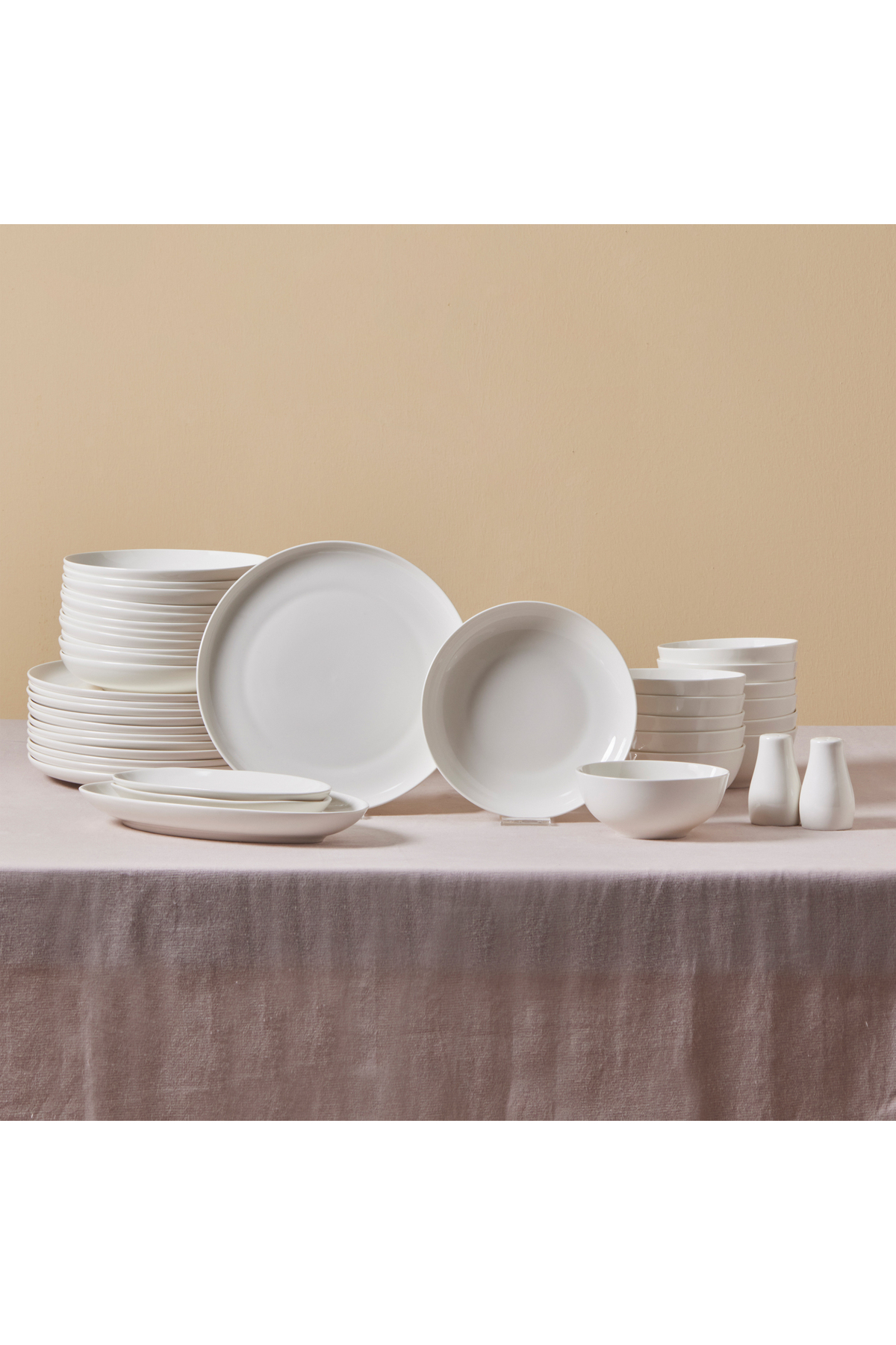 Karaca Allure 41-teiliges Geschirrset 12 Personen New Bone – Exquisites Set Für Anspruchsvolle - One Size