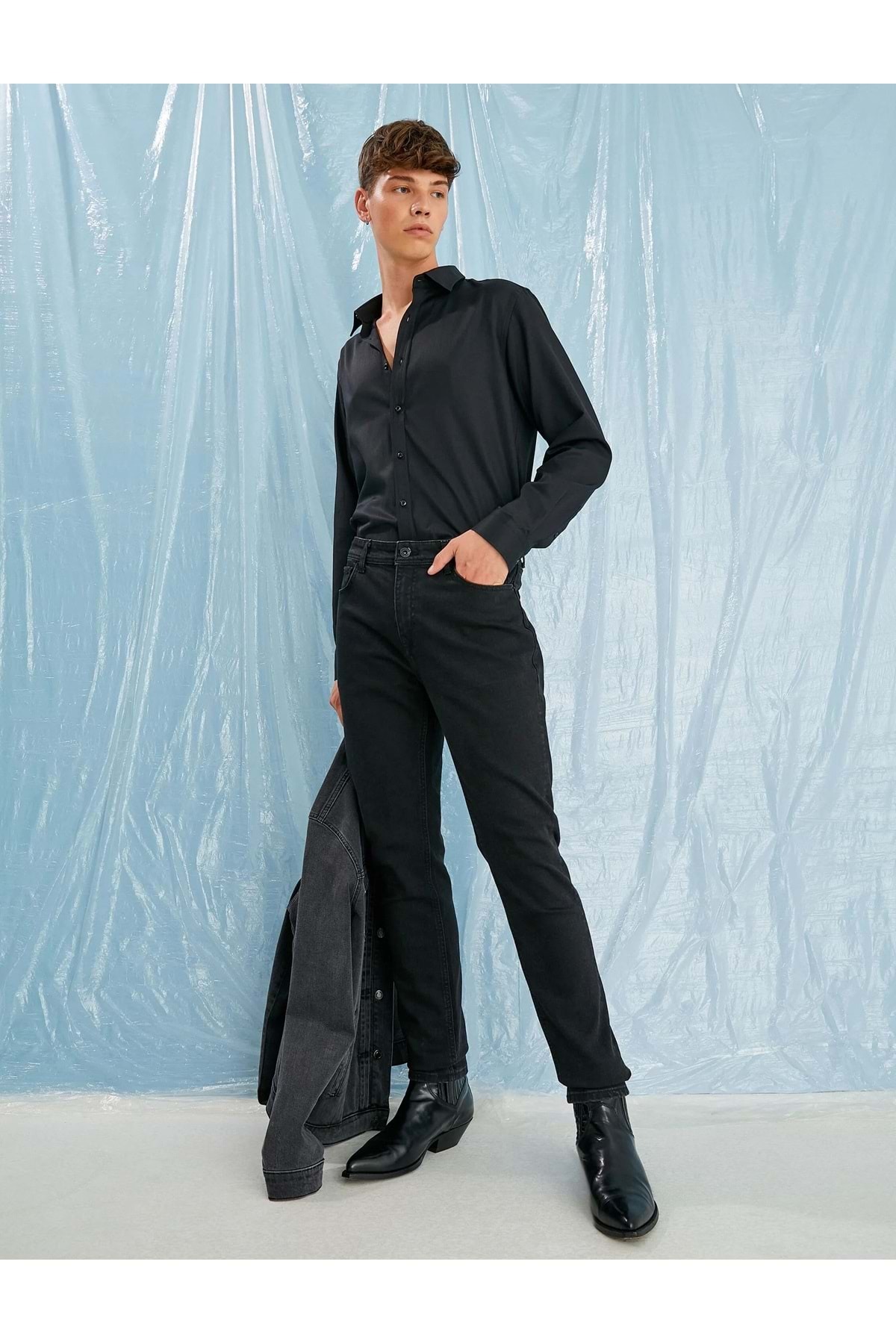 Koton Bekleidung Jeans 3wam40125bd Schwarz Schwarz für Herren - 30/30