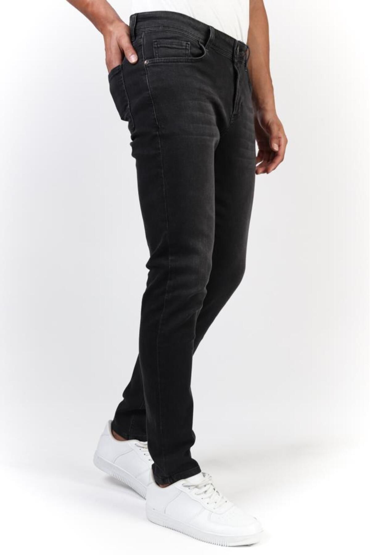 HLT JEANS Anthrazit Slim Fit Lycra Flexible Denim Jeans Jeans Hlt He001934k für Herren - 38/31