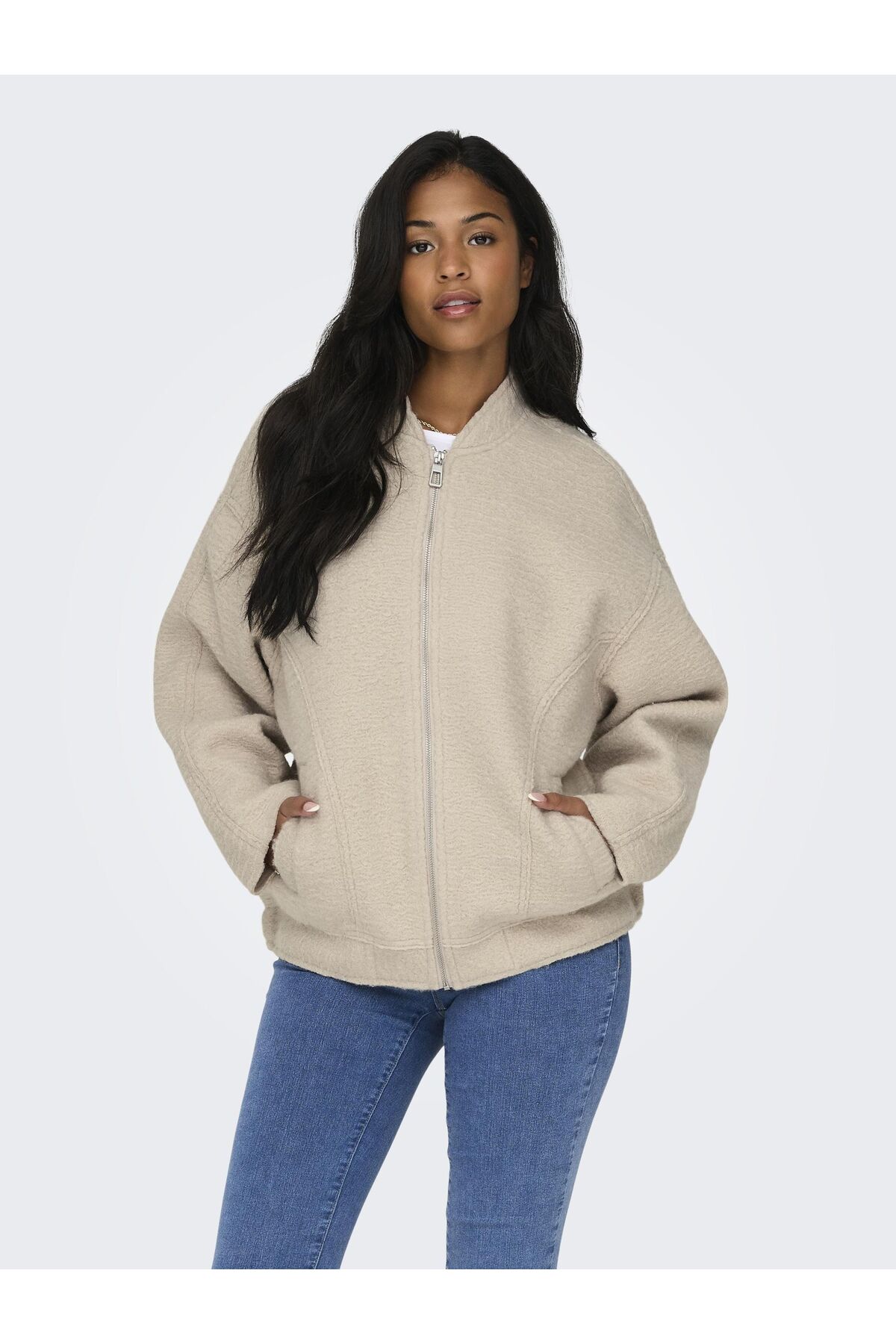 ONLY Teddyfell Jacke Onlsanne Teddyfell Jacke für Damen - M