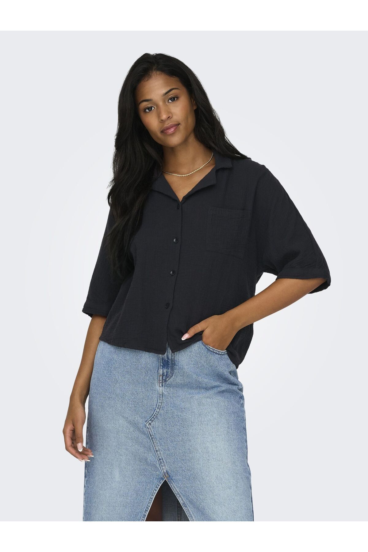 ONLY Hemd Onlthyra Hemd für Damen - S