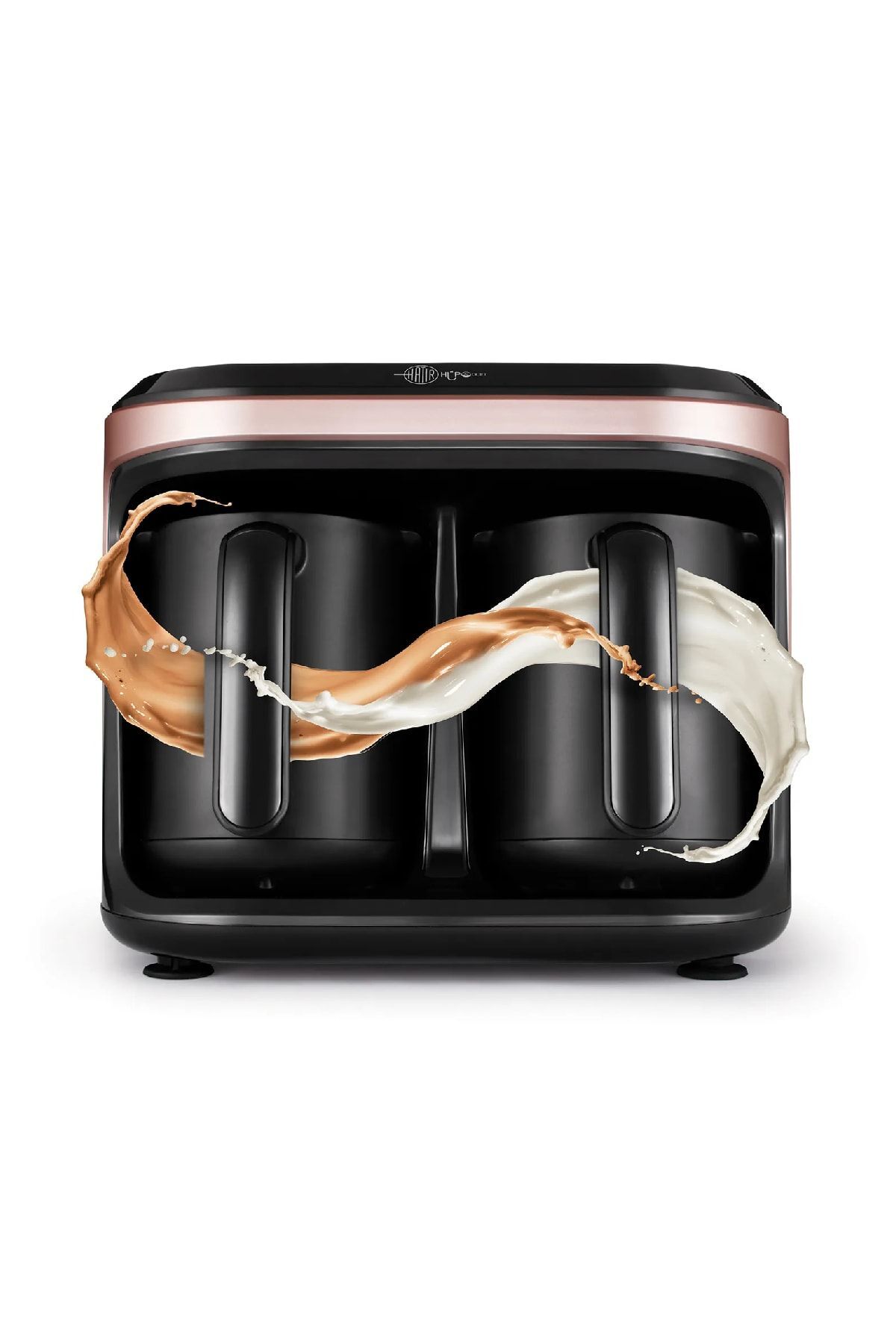 Karaca Hatır Hüps Duet Doppelte Türkische Kaffeemaschine Roségold 10 Tassen Kapazität Mit Viel Schaum - One Size