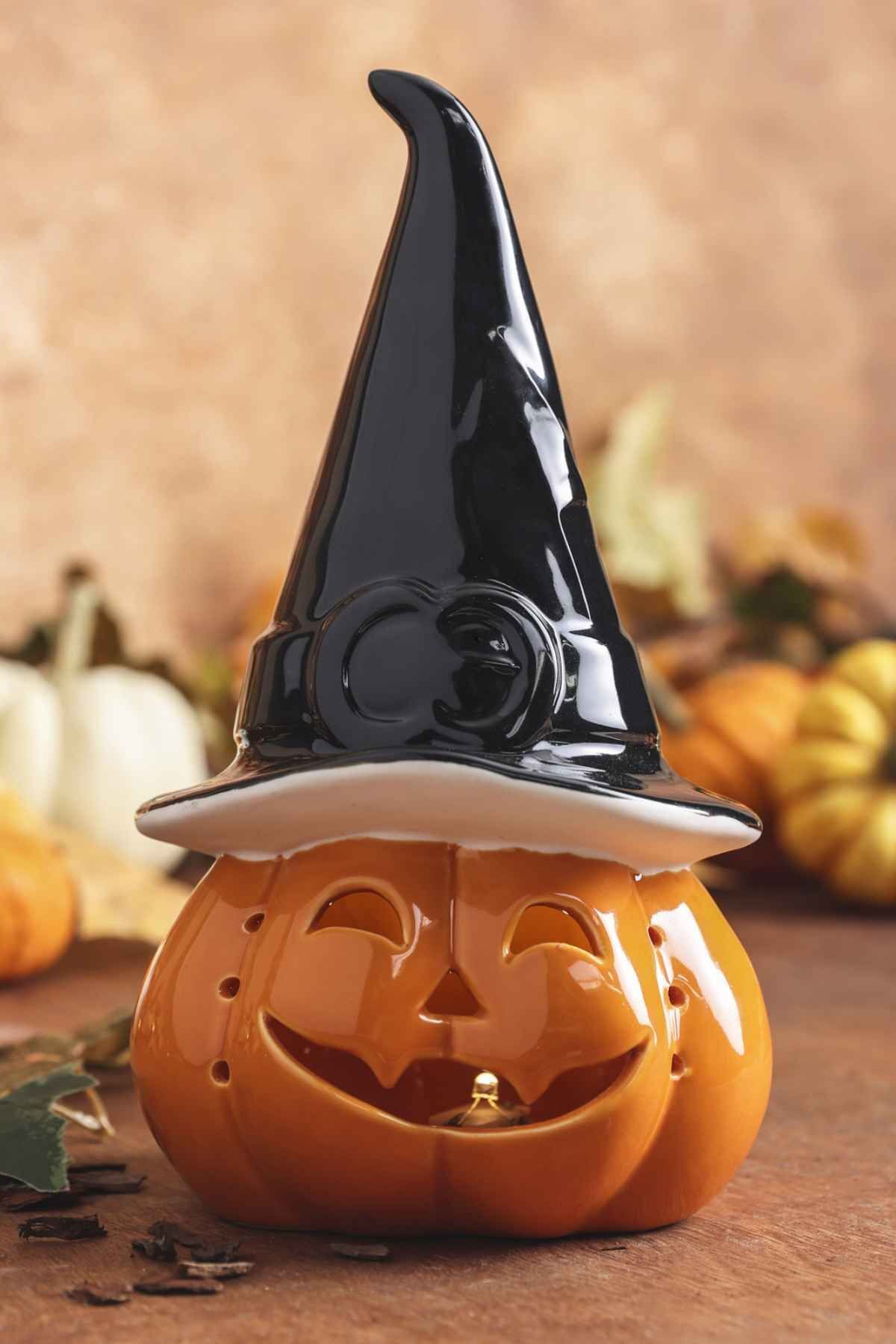 Karaca Halloween Kürbis Led Işıklı Teelicht 24 Cm - One Size