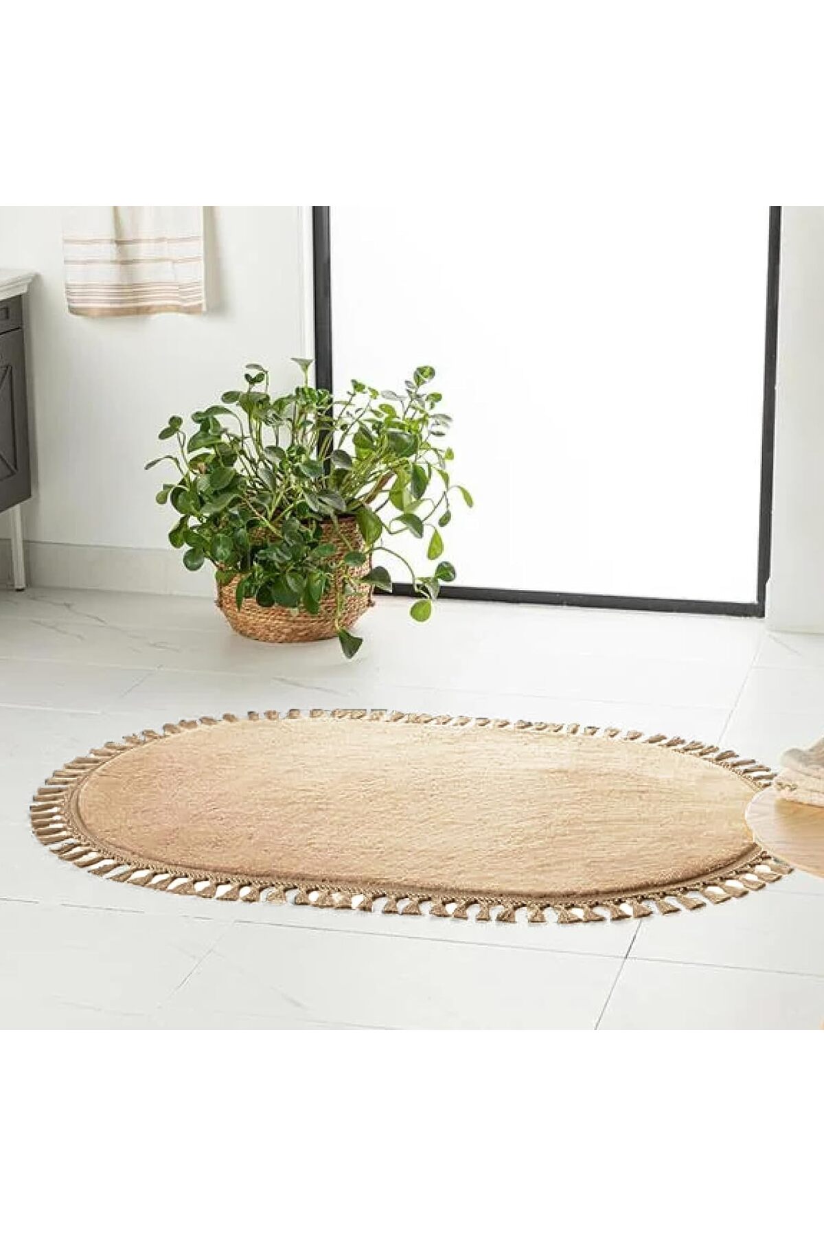 English Home Yumuşak Modern Halı, Oturma Odası, Yatak Odası, Yemek Odası Için Yıkanabilir İç Mekan Halıları - 120 x 120