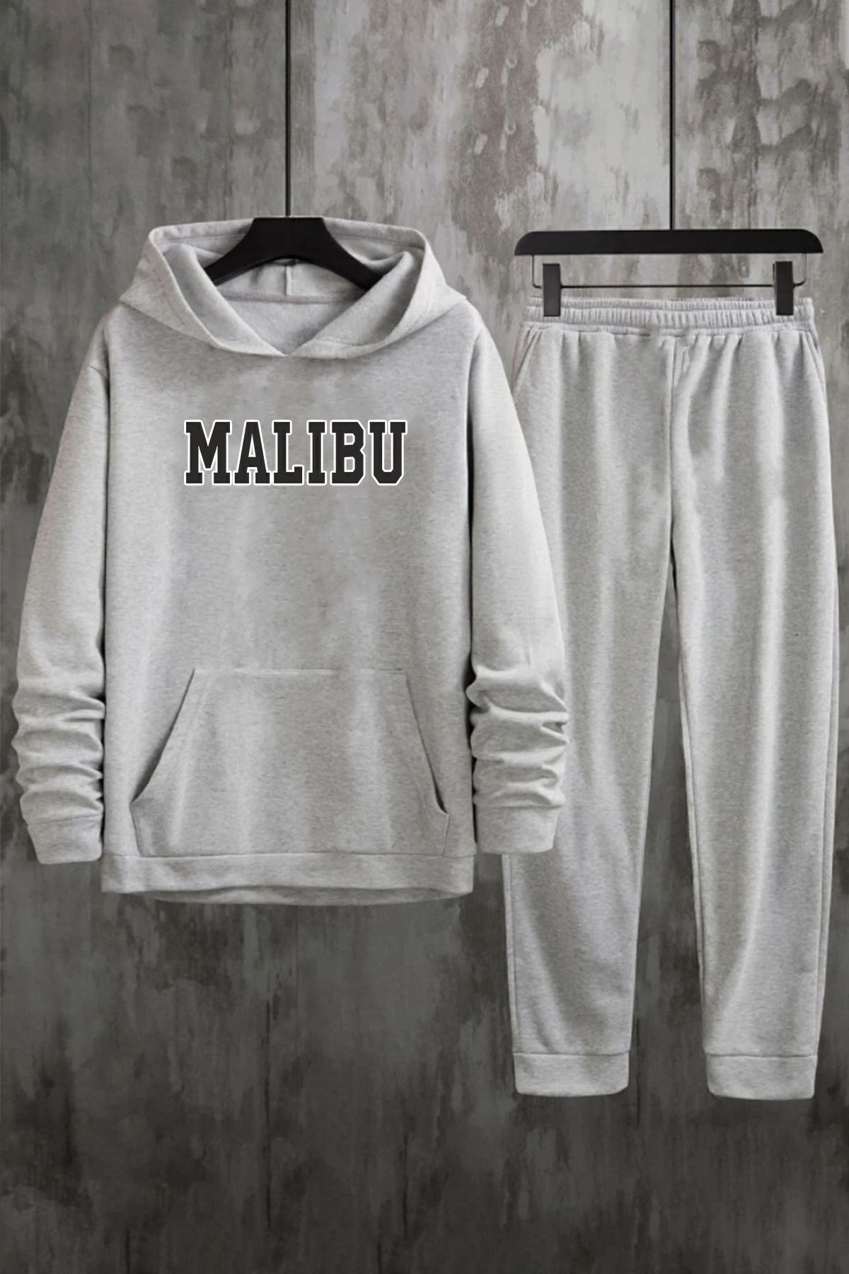 uyguntarz Unisex-trainingsanzug-set Mit Malibu-aufdruck - L