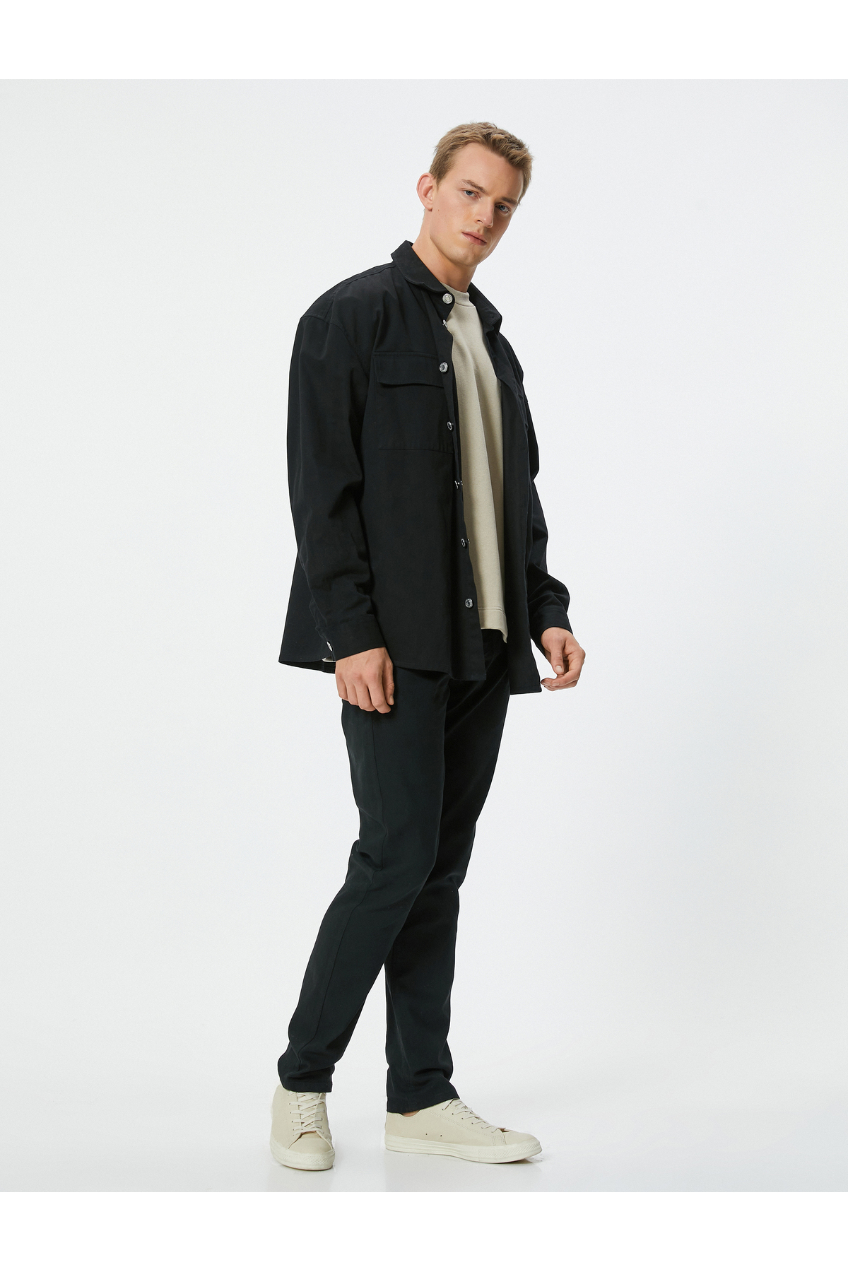 Koton Schwarze Jeanshose 5wam40028nd für Herren - 36/30