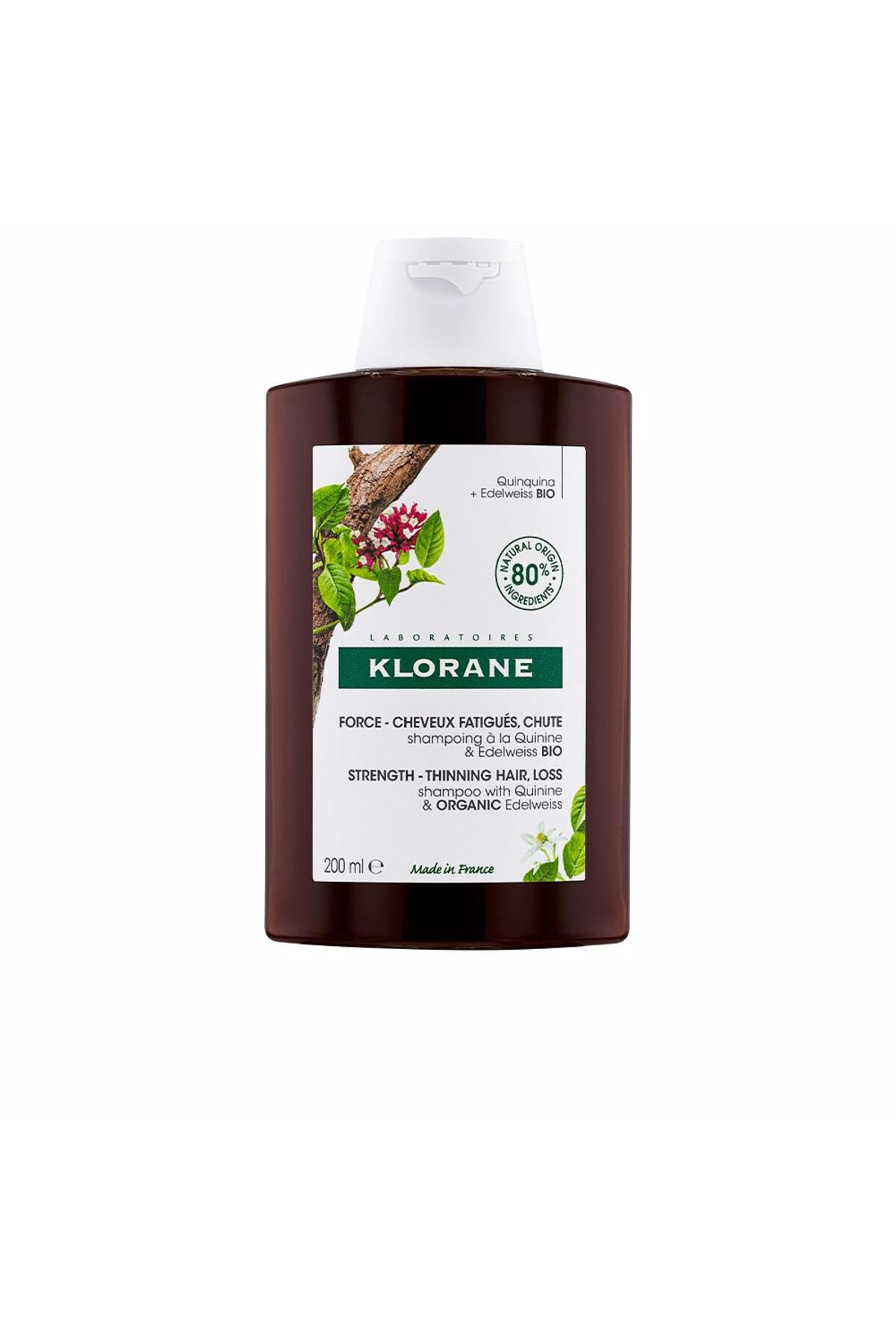 Klorane Chinine Und Edelweiss Bio Haarausfall-shampoo 200 Ml - One Size