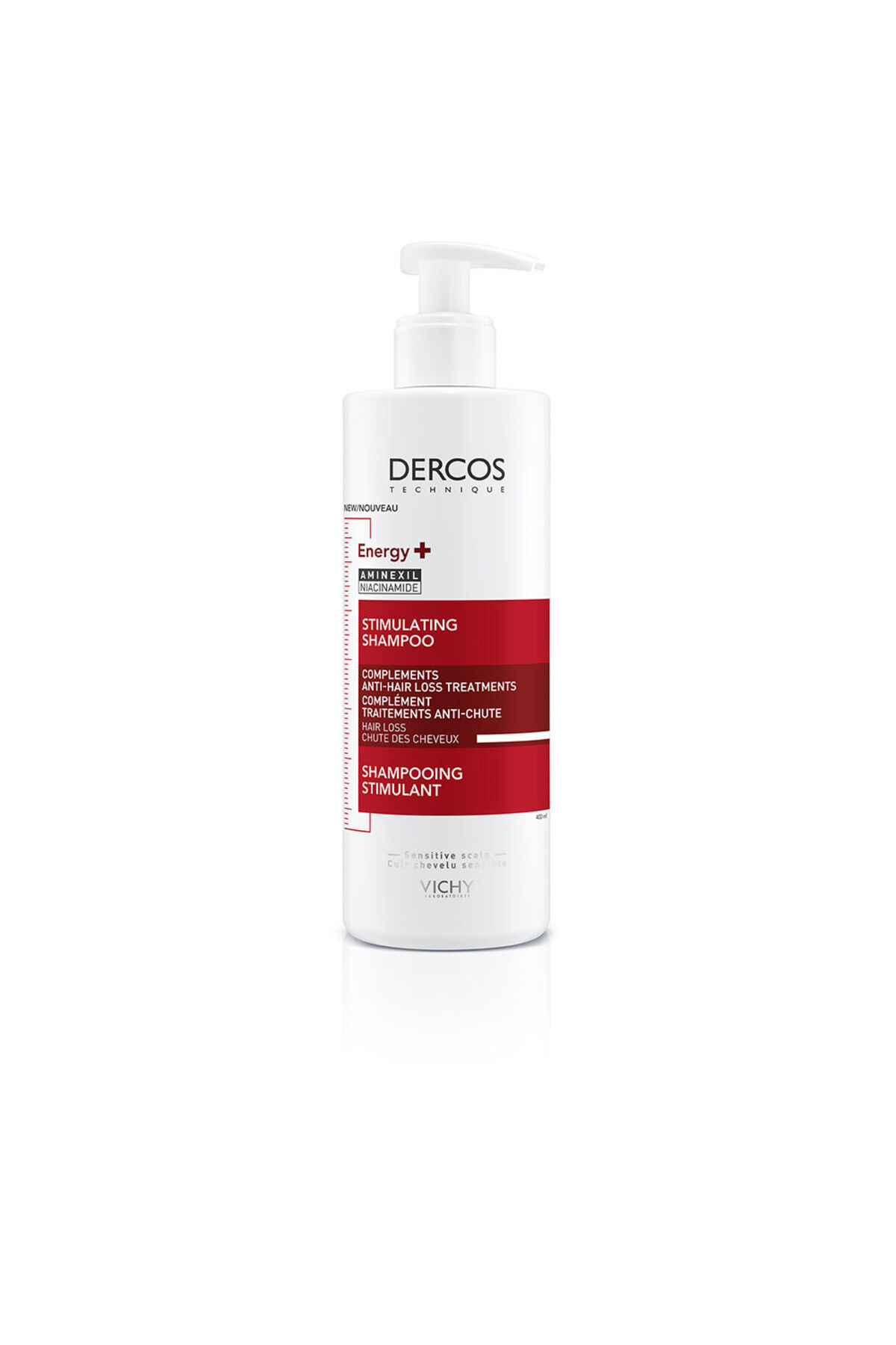 Vichy Dercos Energisant 400 Ml Anti-haarausfall-shampoo für Herren - One Size