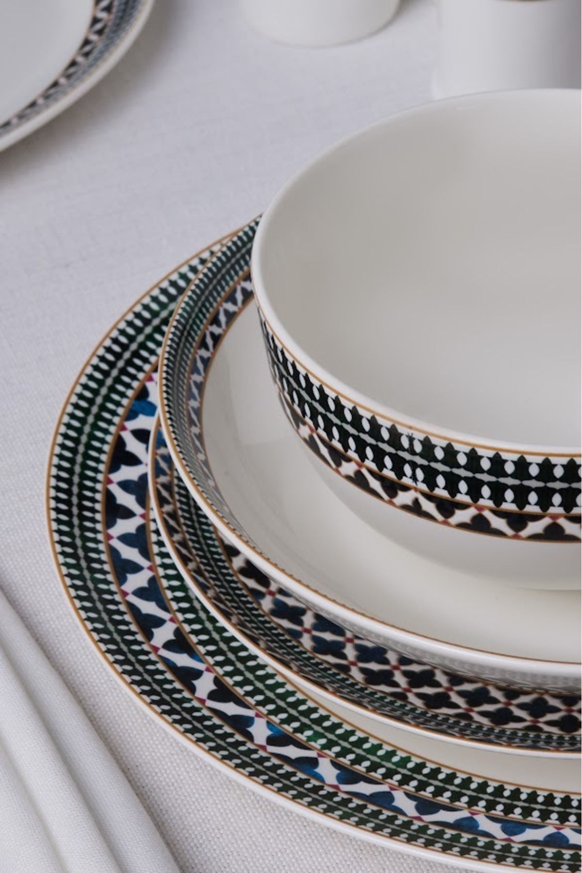 Karaca Karaca Forever Bone New Cordoba 53-teiliges 12-personen Geschirrset - One Size