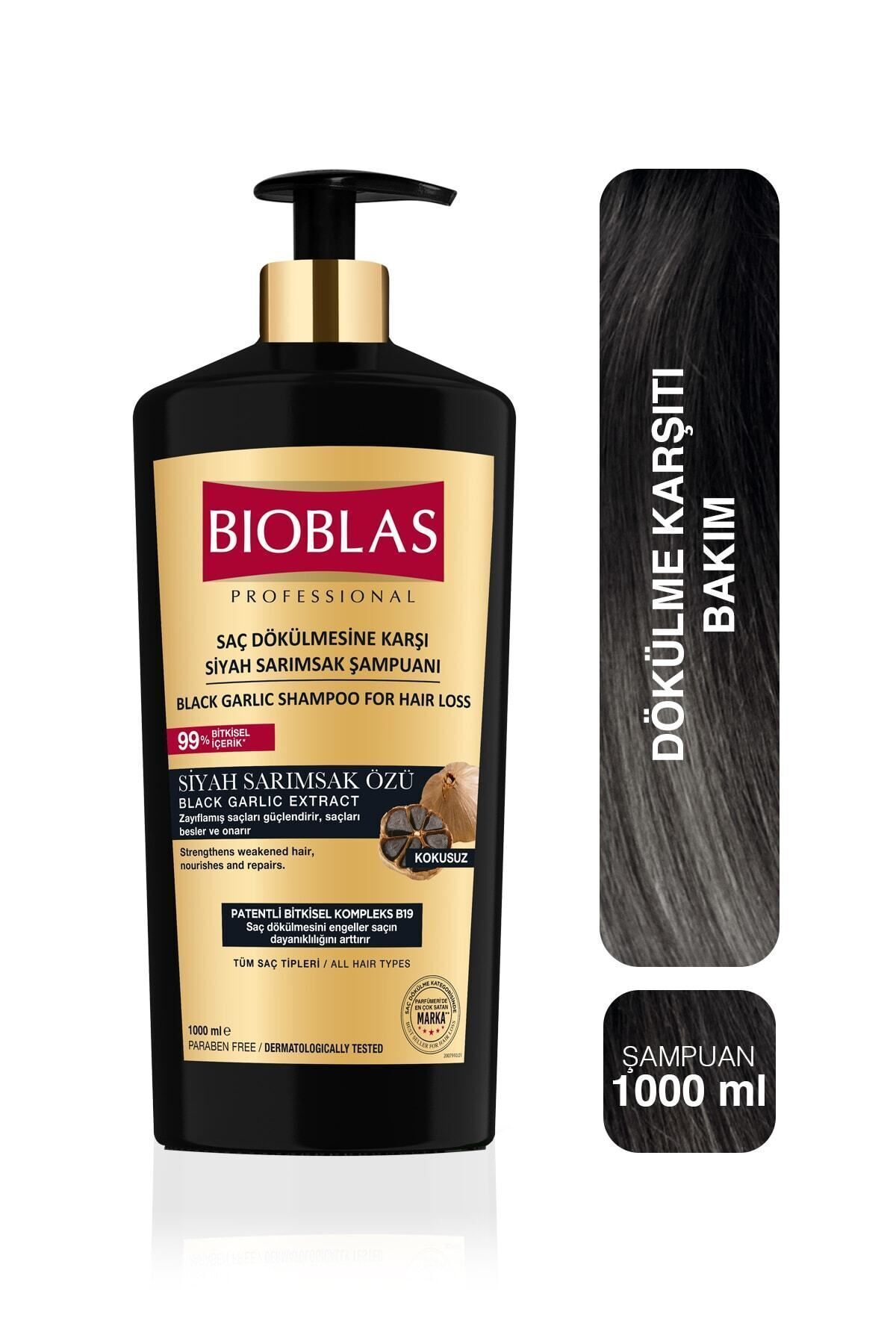 Bioblas 1000 Ml Schwarzknoblauch-shampoo – Intensiver Haarausfall - One Size