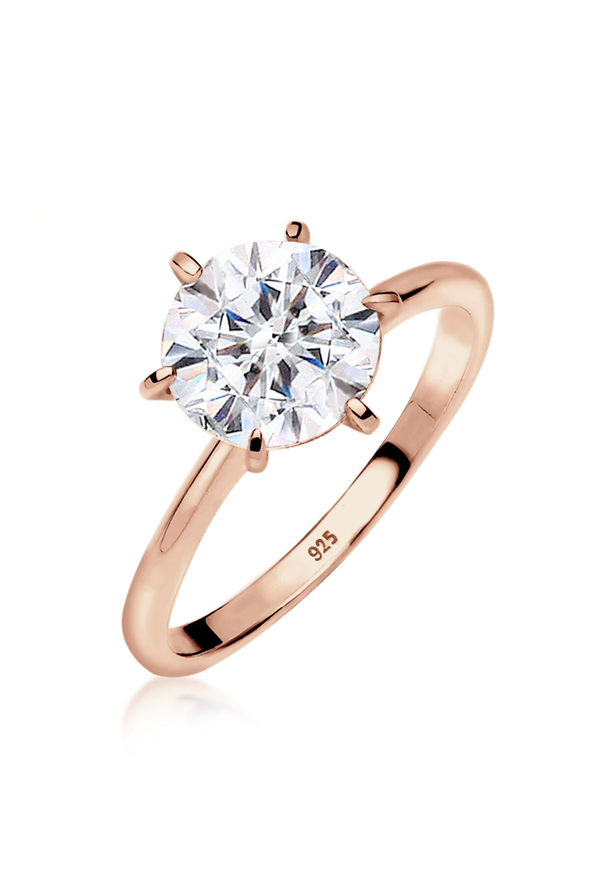 ELLI Verlobungsringe – Ring Aus 925er Sterlingsilber für Damen - 56