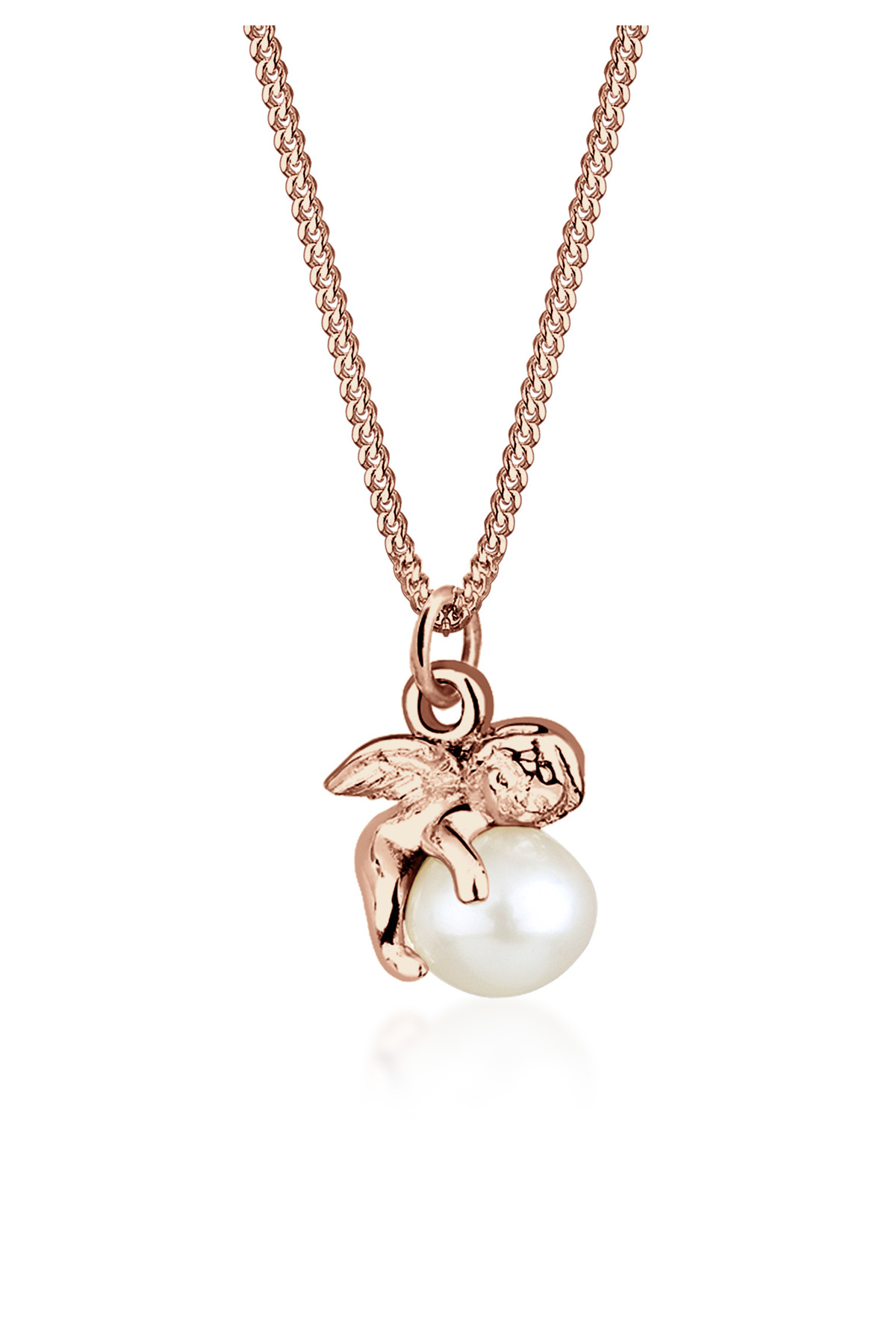 ELLI Halskette – Angel Sweet, Aquatic Cultured Pearl, 925er Sterlingsilber für Damen - 45 cm