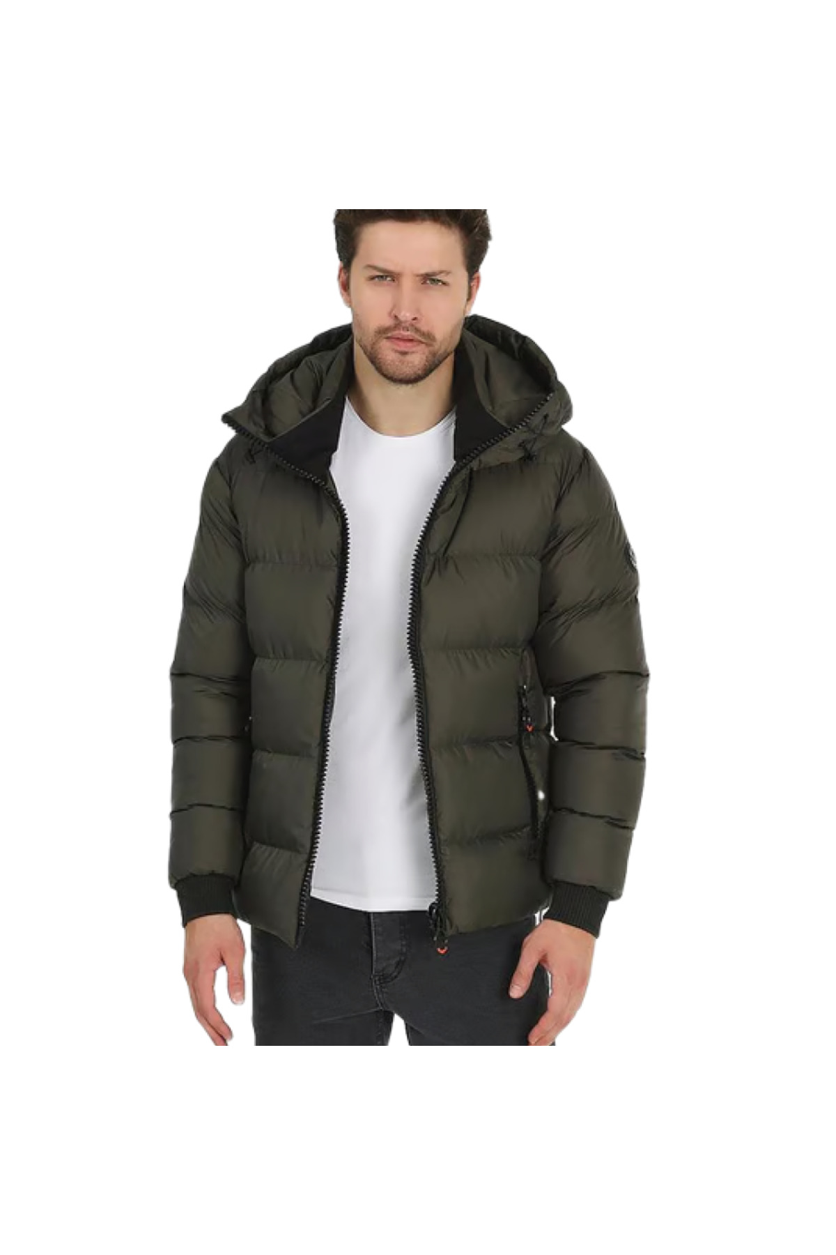 Rodi Jeans Mantel Mit Kapuze Nicht Abnehmbar, Winterjacke Mantel Wasserdicht Luxus-design, Wa für Herren - XL