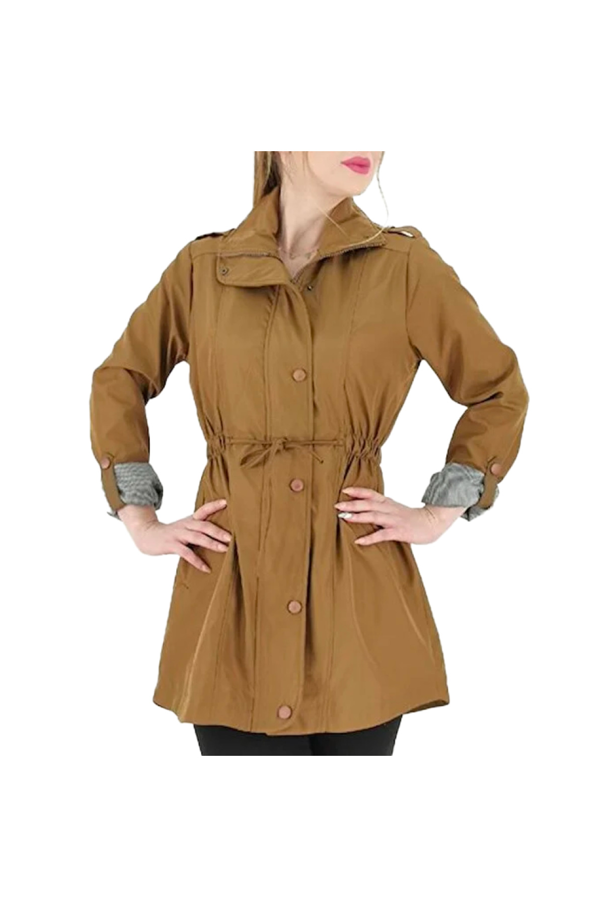 Rodi Jeans Mantel, Winterjacke Mantel Wasserdicht Luxusdesign, Warme Jacke für Damen - 44