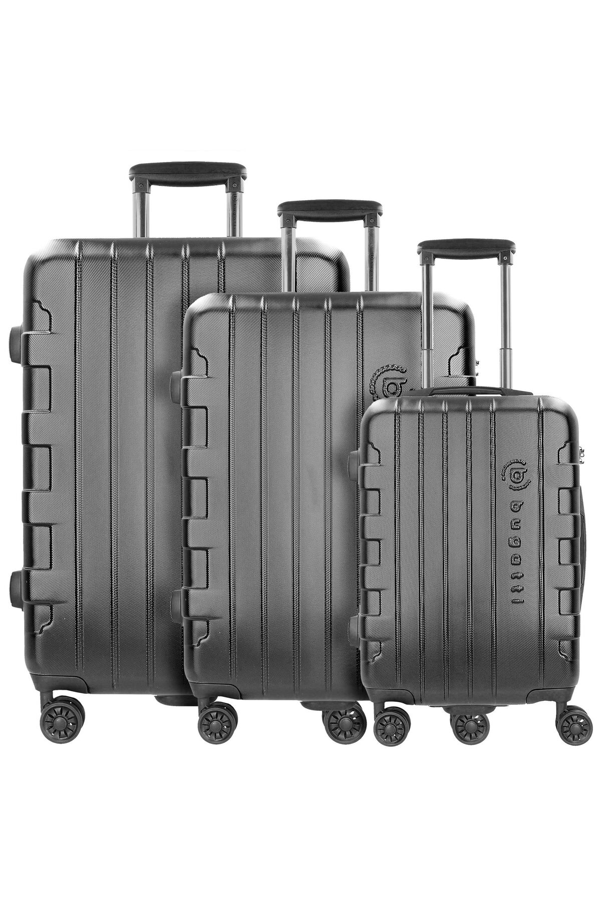 BUGATTI Galatea 4'lü Rulo Kofferset 3tlg. für Herren - One Size