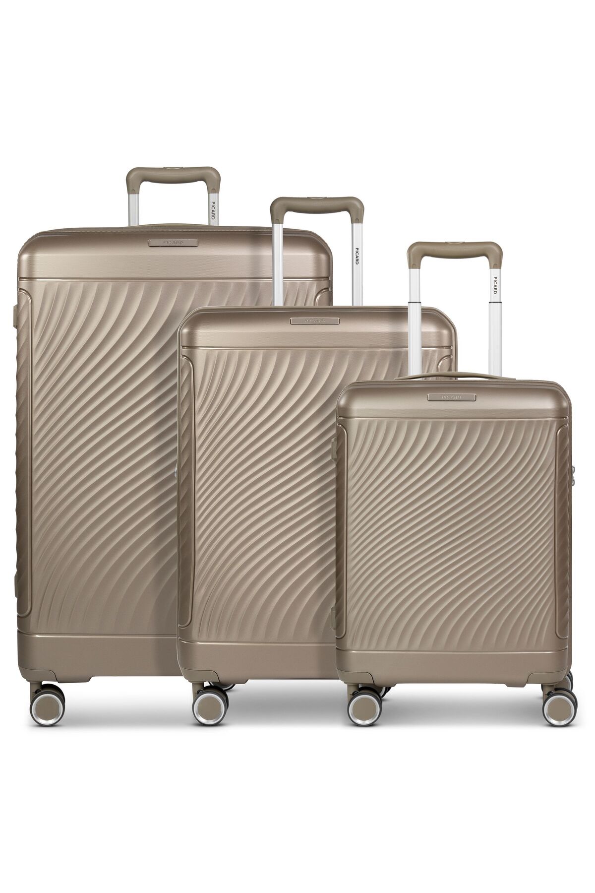 Picard Vienna 4 Rollen Kofferset 3-teilig Mit Dehnfalte für Herren - One Size