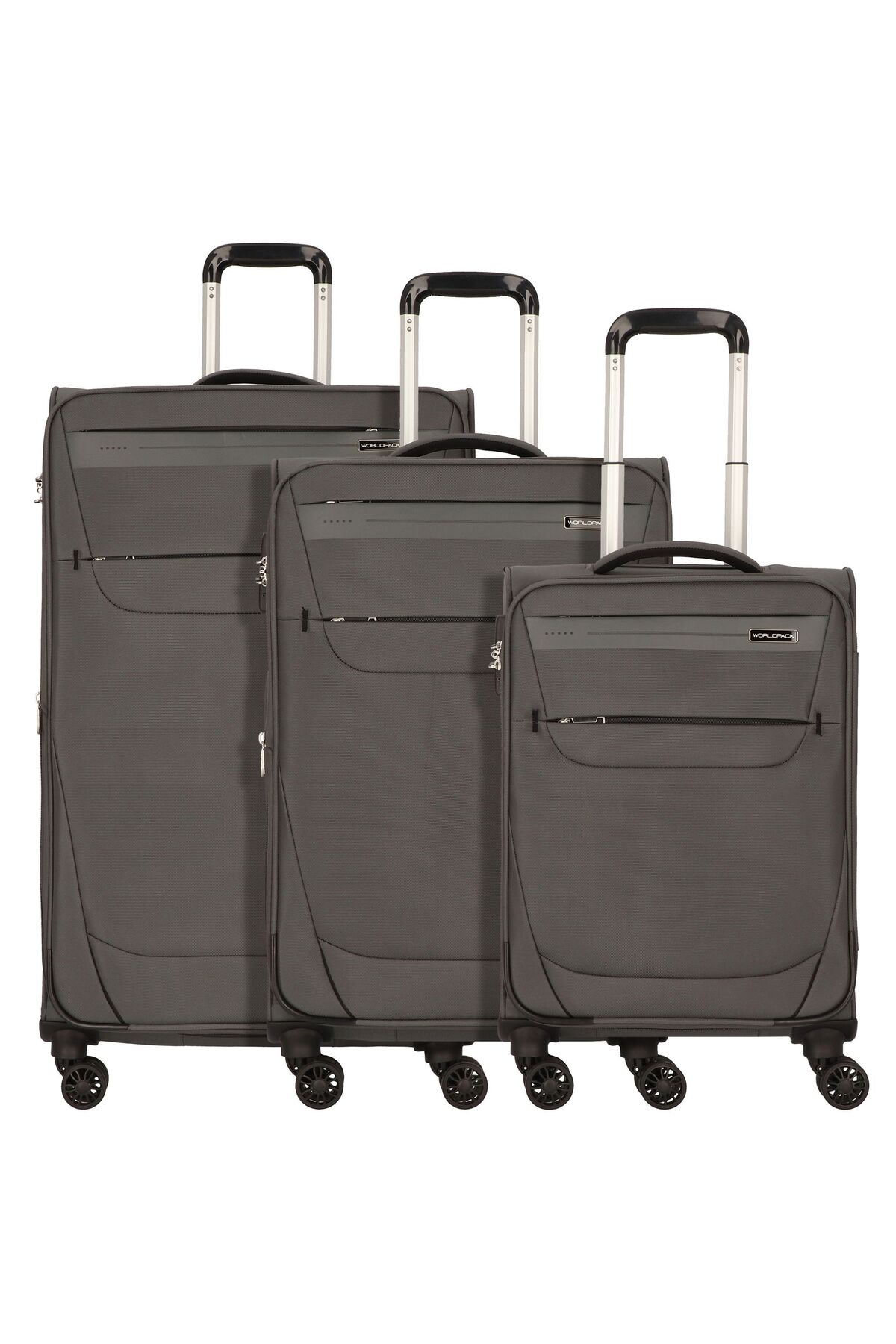 Worldpack Denver 4 Rollen Kofferset 3-teilig für Herren - One Size