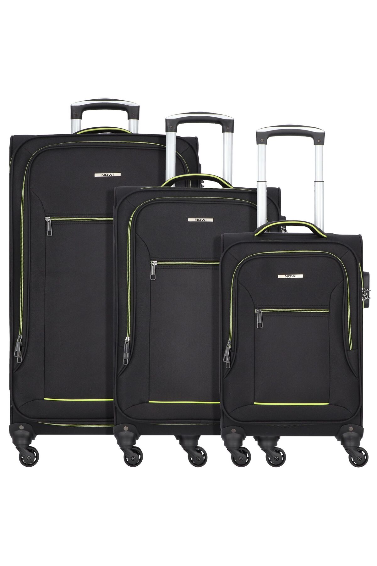 Nowi Sevilla 4 Rollen Kofferset 3-teilig für Herren - One Size