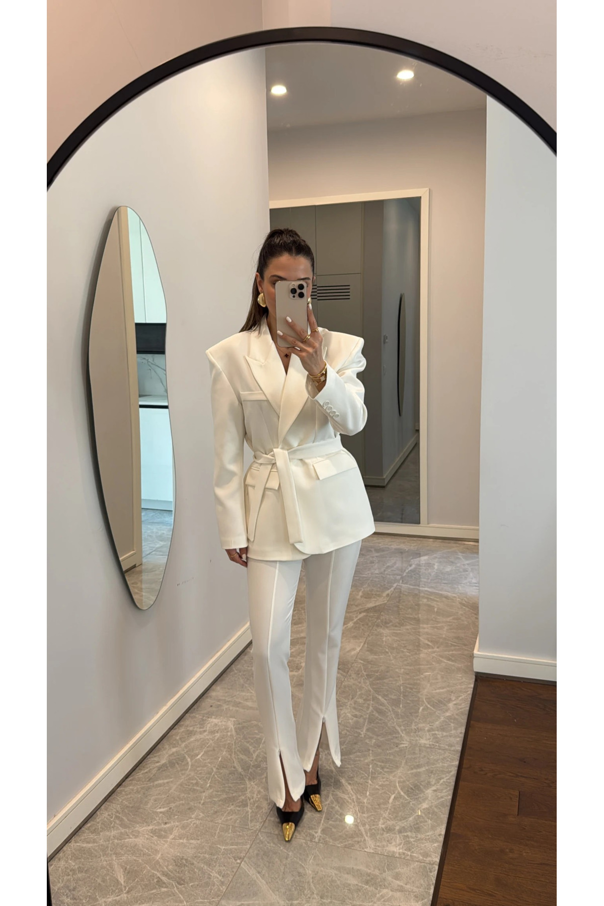 My Blog Weißes Kampal-jacken-hosen-set 912068 für Damen - M