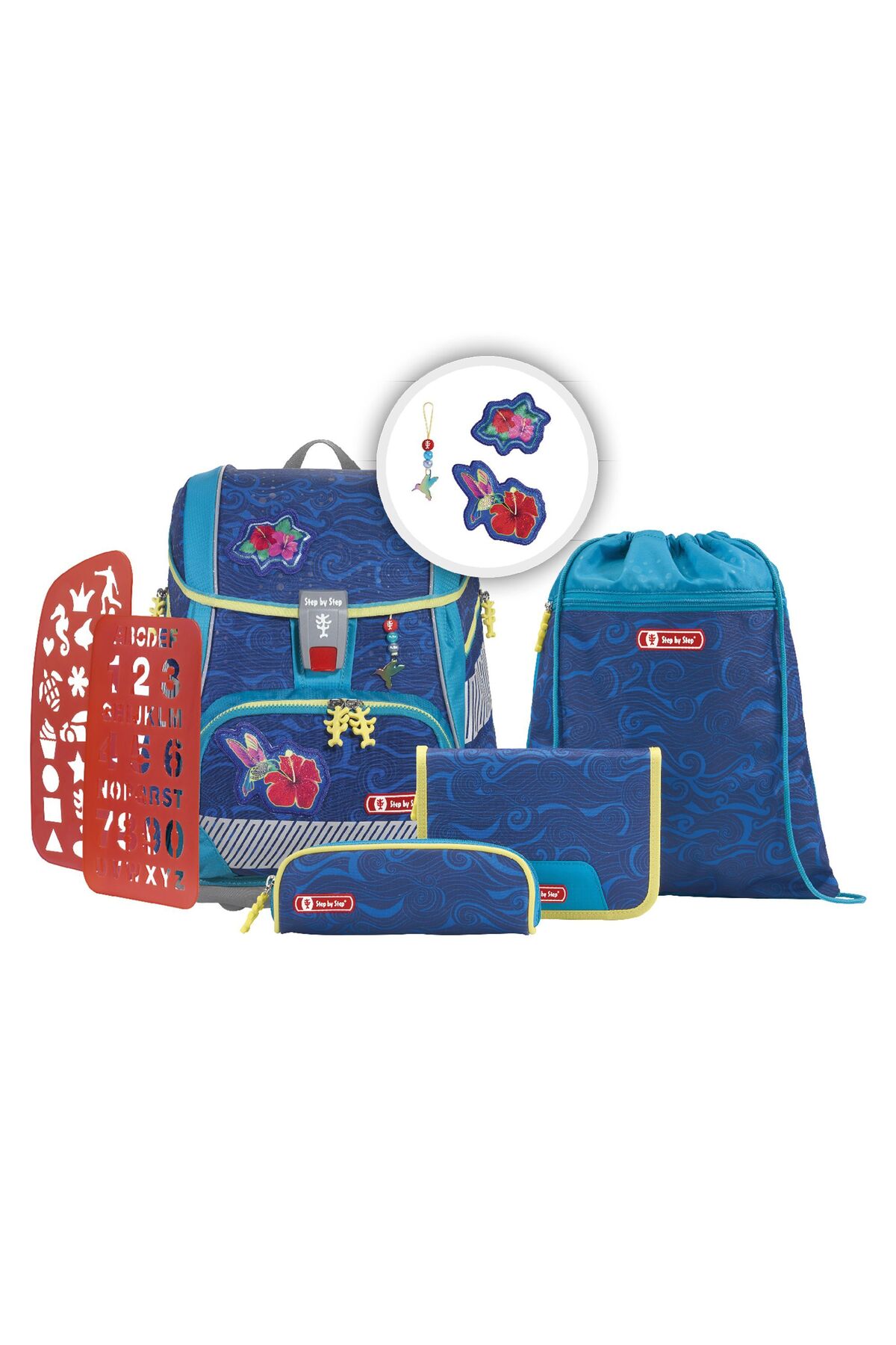 Step By Step 2in1 Plus Reflect Schulranzen-set 6tlg. - One Size