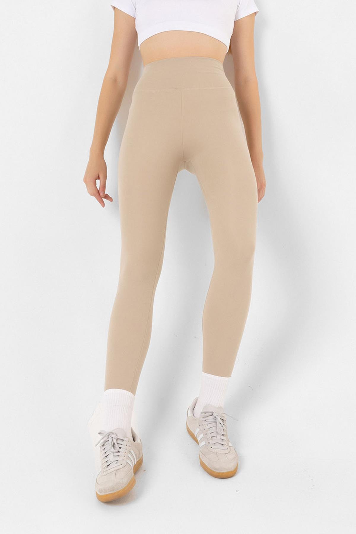 Domoda Karyoka Stitching Detaillierte, Sportliche, Detaillierte, Extra Dehnbare Strumpfhose @amazon für Damen - M