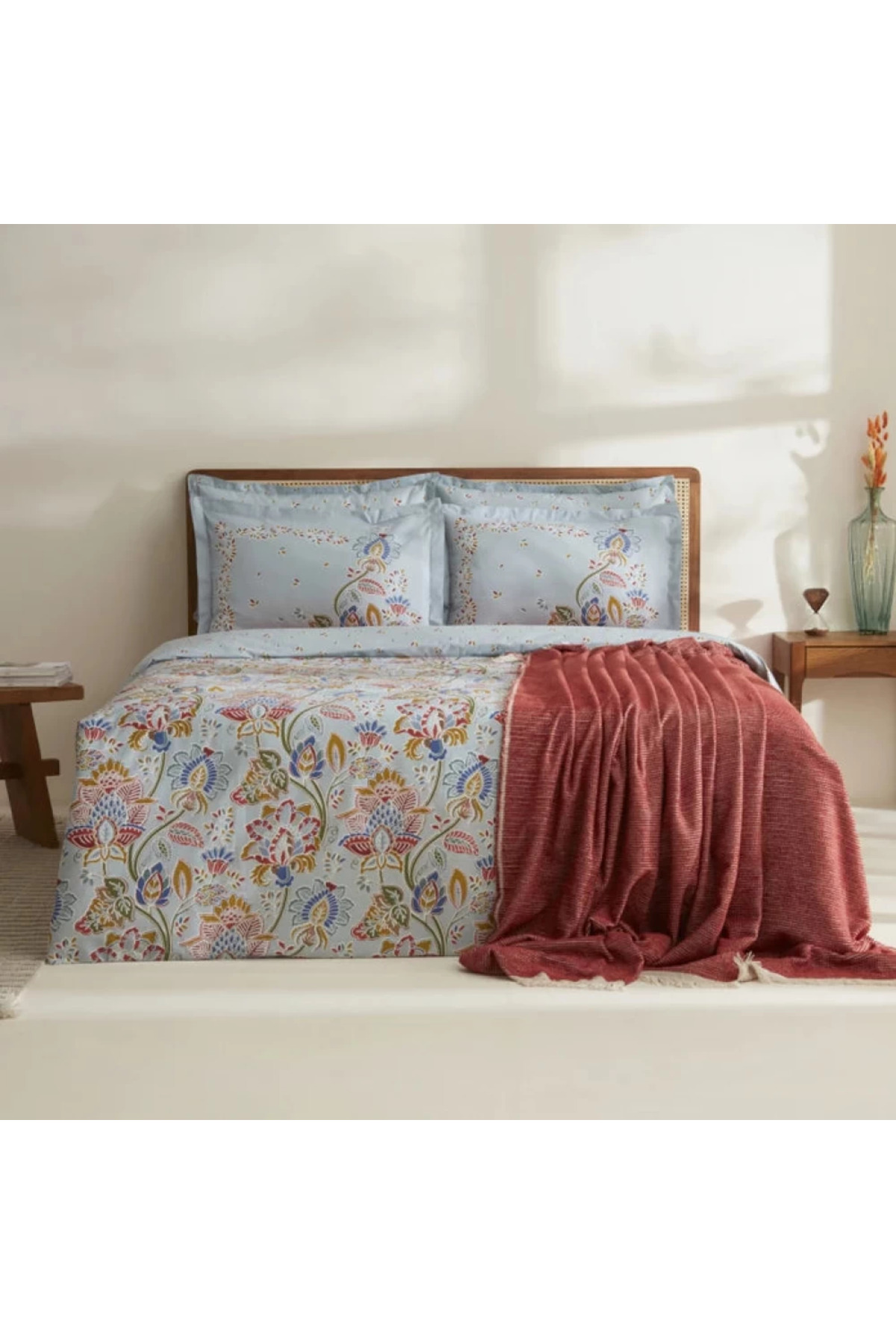 Karaca Home Flamen Doppelbett Bettwäsche Und Decken Set - One Size