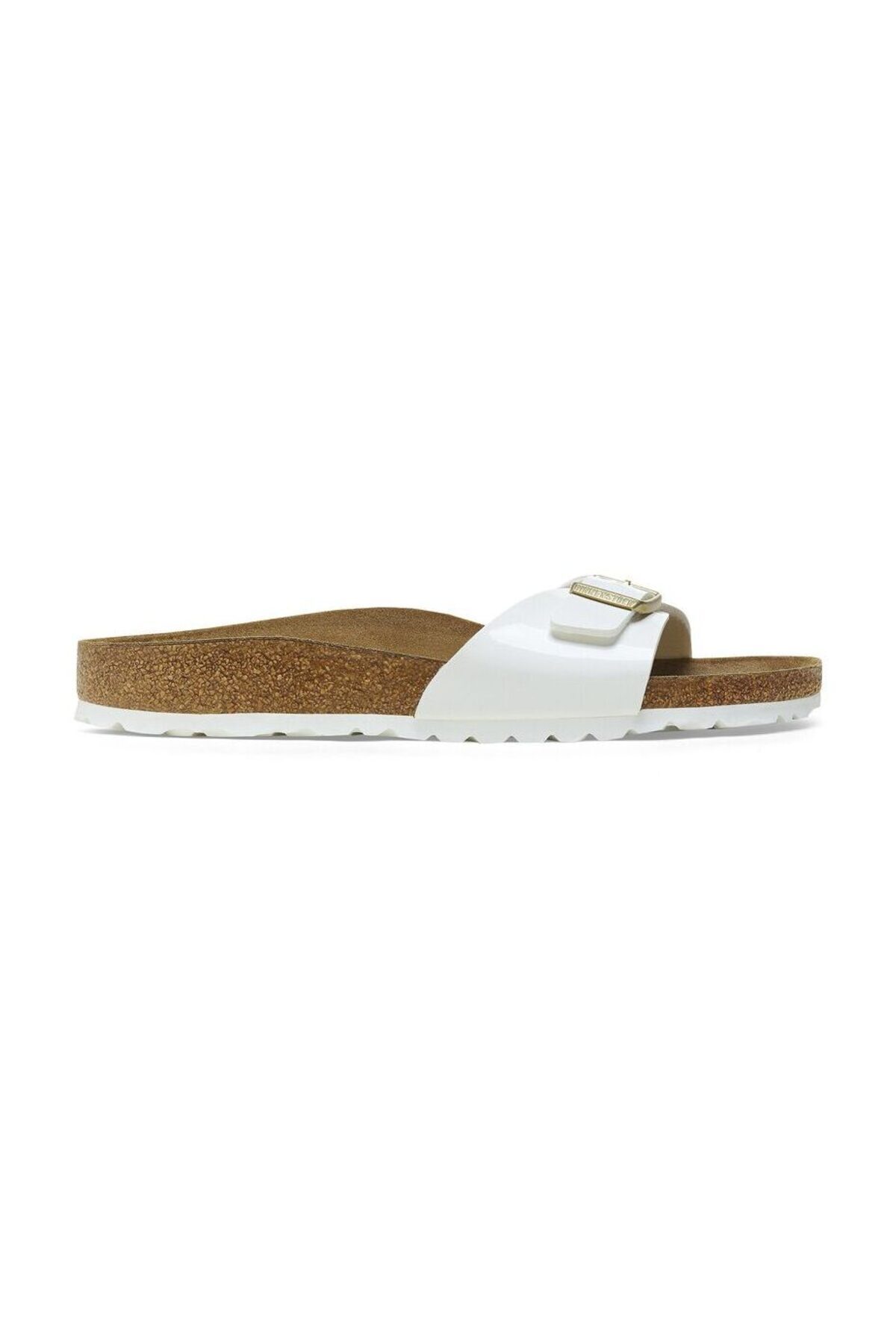 Birkenstock Madrid Bf Patent Weiße Schuhe für Damen - 35