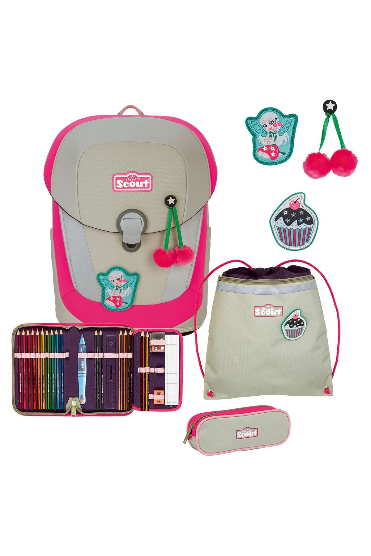 Scout Sunny Ii Schulranzenset 4tlg. - One Size