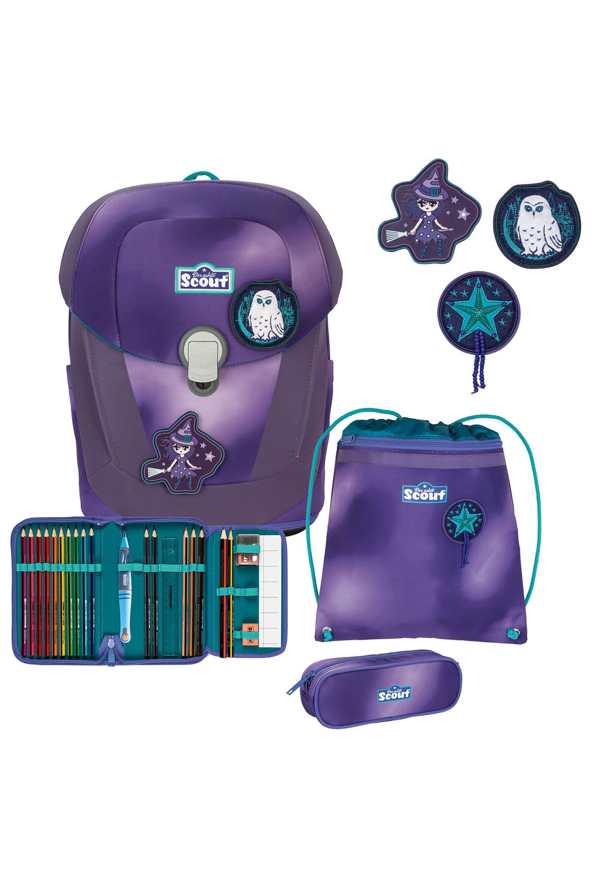 Scout Sunny Ii Schulranzen-set 4tlg. Superflash - One Size