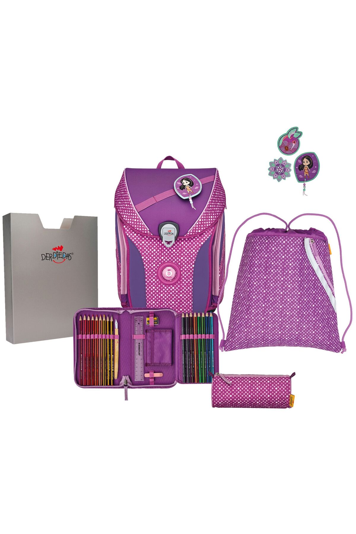 DerDieDas Ergoflex Max Schulranzen-set 5-teilig - One Size